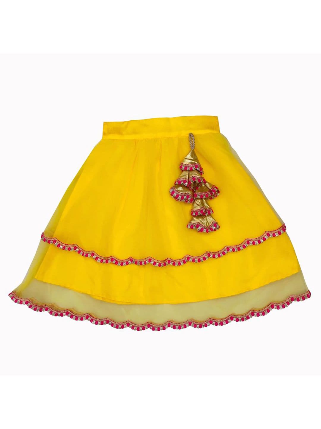 satyamfab Girls Thread Work Ready to Wear Lehenga & Blouse With Dupatta thumbnail 2