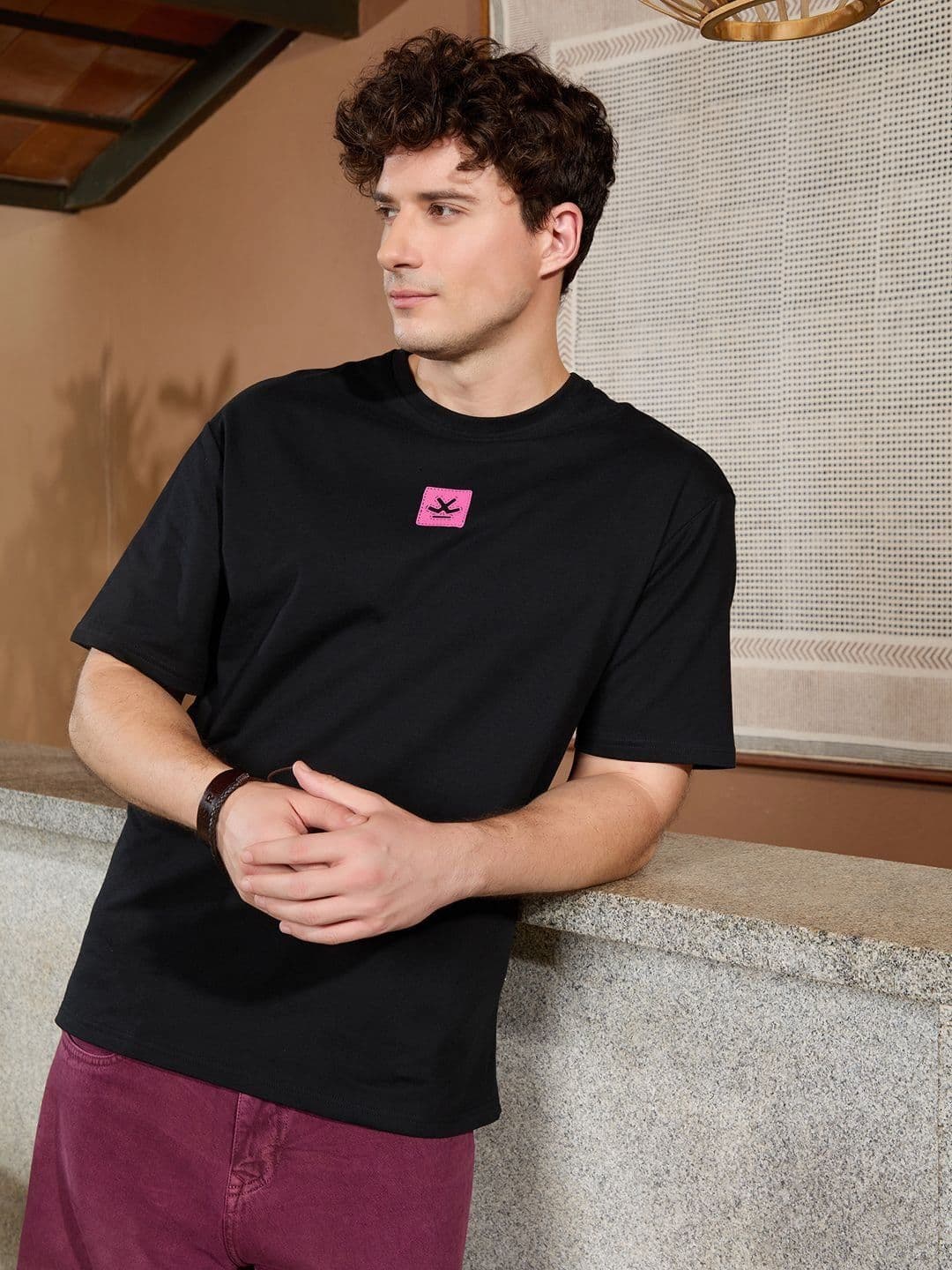WROGN Round Neck Oversized T-shirt - view 1