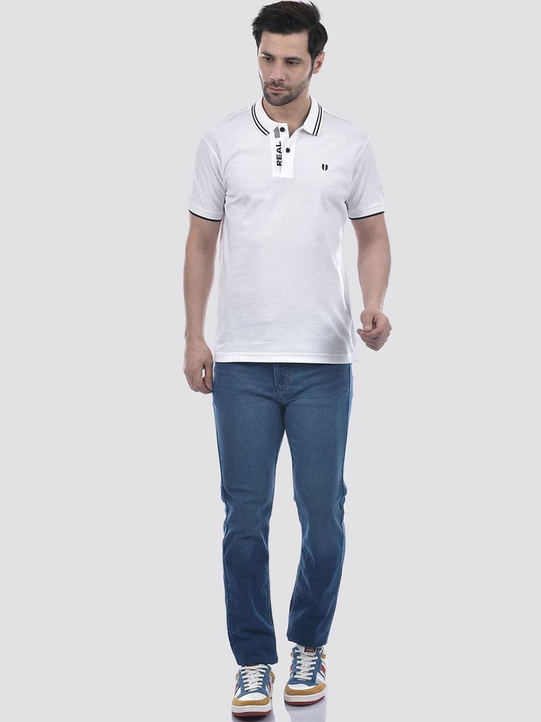 Numero Uno Men Slim Fit Mid-Rise Light Fade Stretchable Jeans thumbnail 7