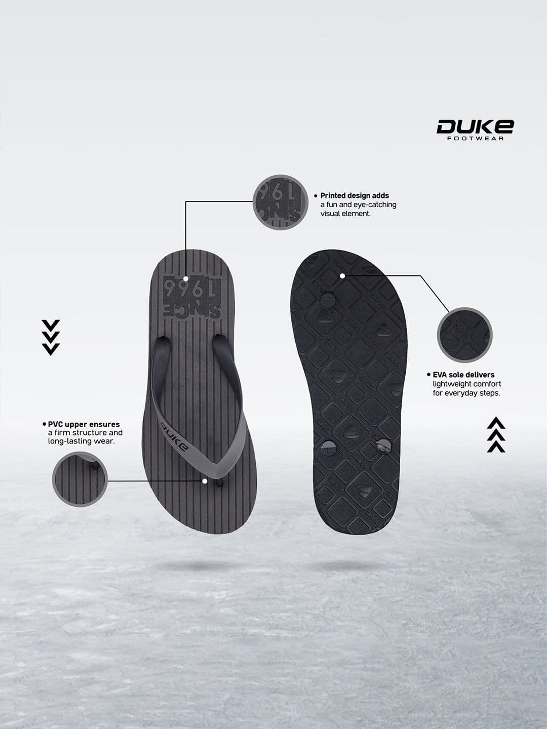 Duke Men Classic Thong Flip-Flops thumbnail 3