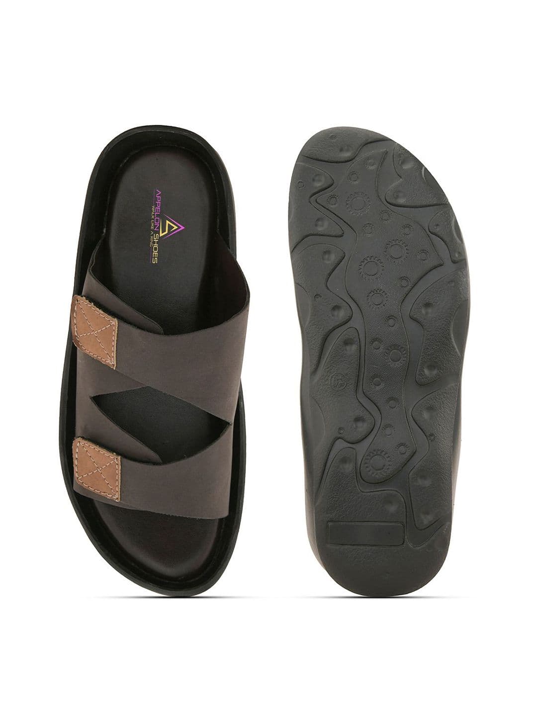 Appelon Men Synthetic Leather Comfort Sandals thumbnail 6