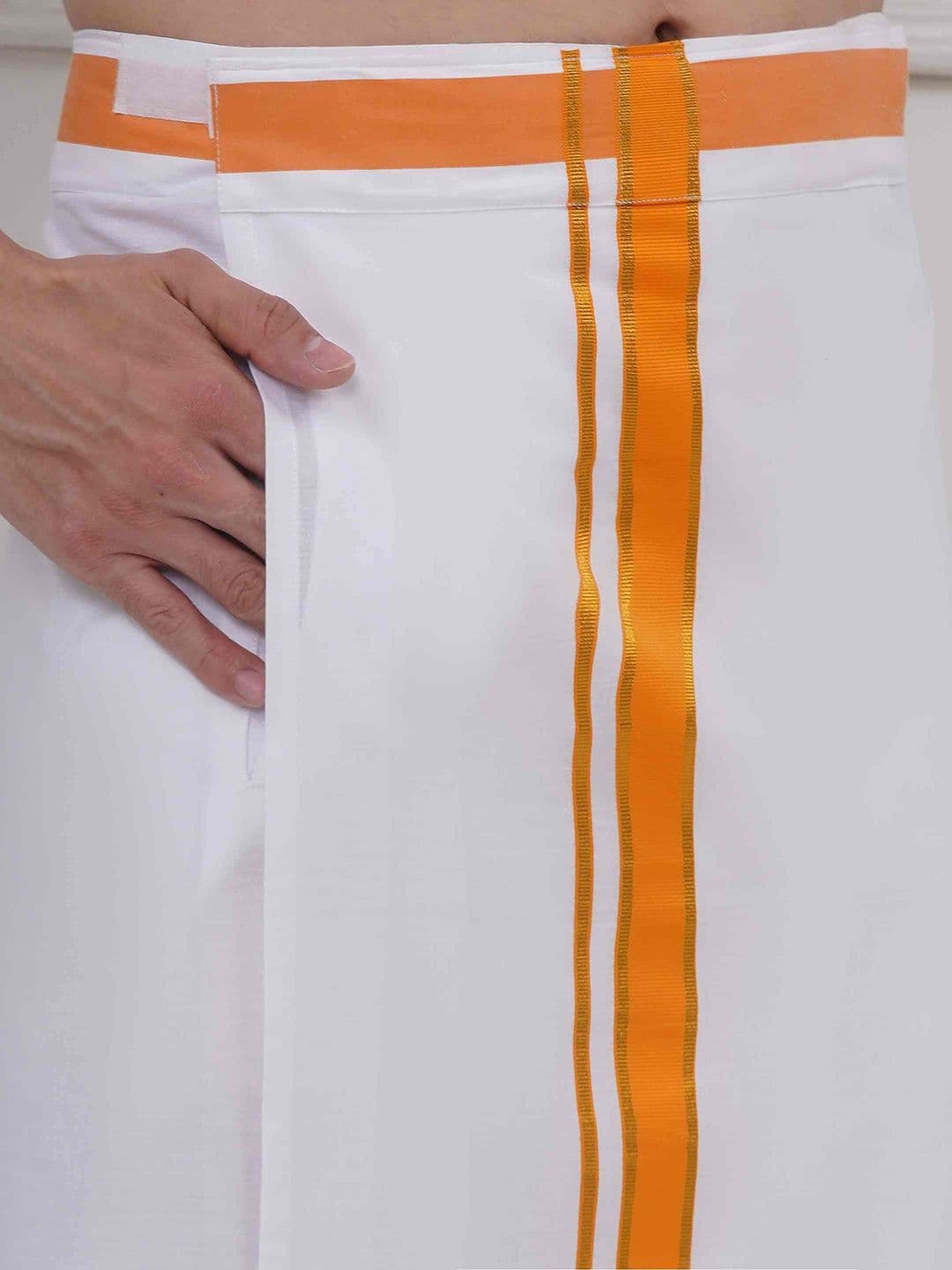 Sethukrishna Mens Readymade Cotton Dhoti thumbnail 2