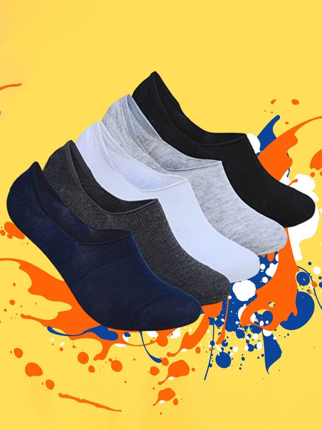 MJE Pack Of 5 Shoe Liners Socks - view 1