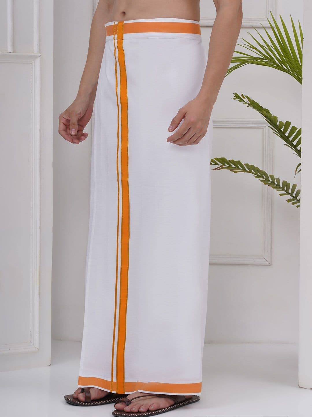 Sethukrishna Mens Readymade Cotton Dhoti thumbnail 5