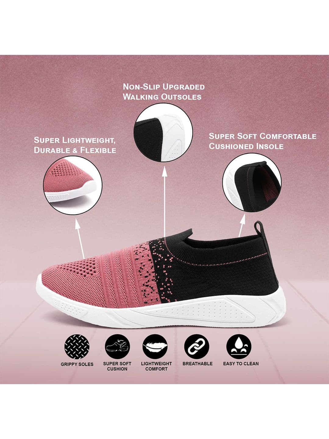 FLIPJONES Women Mesh Running Non-Marking Shoes thumbnail 4