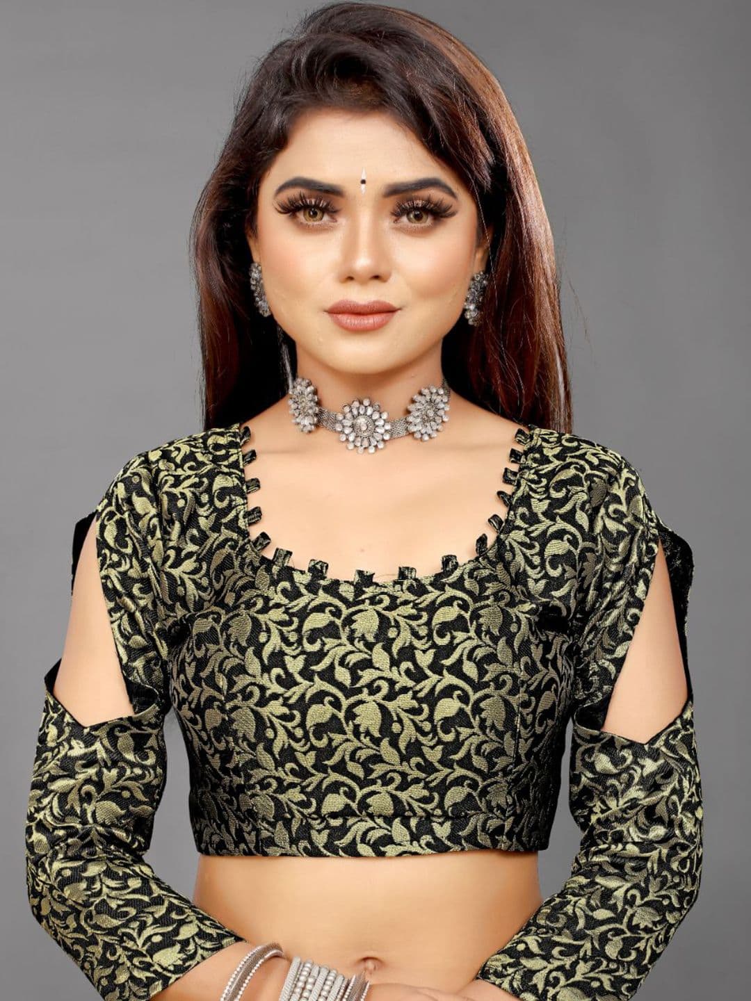 Flip The Style Zari Pure Georgette Saree thumbnail 6
