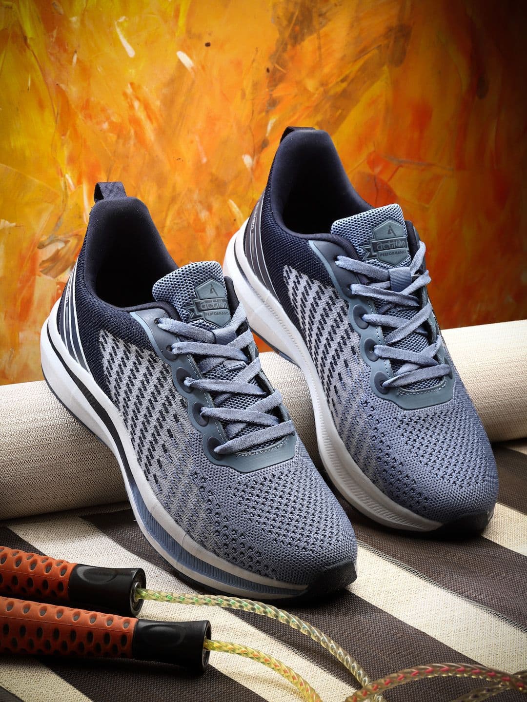 Action BULLET Men Mesh Lace-Ups Running Non-Marking Shoes - view 1