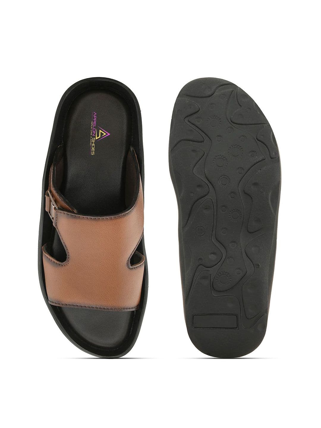 Appelon Men Synthetic Leather Comfort Sandals thumbnail 7