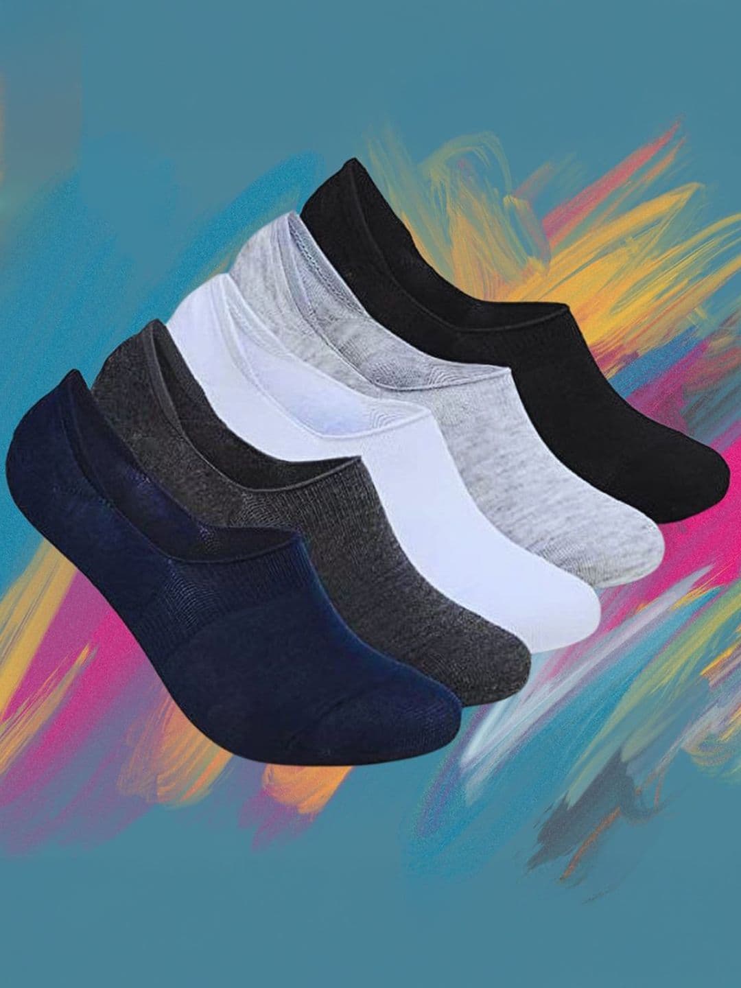 MJE Pack Of 5 Shoe Liners Socks - view 1