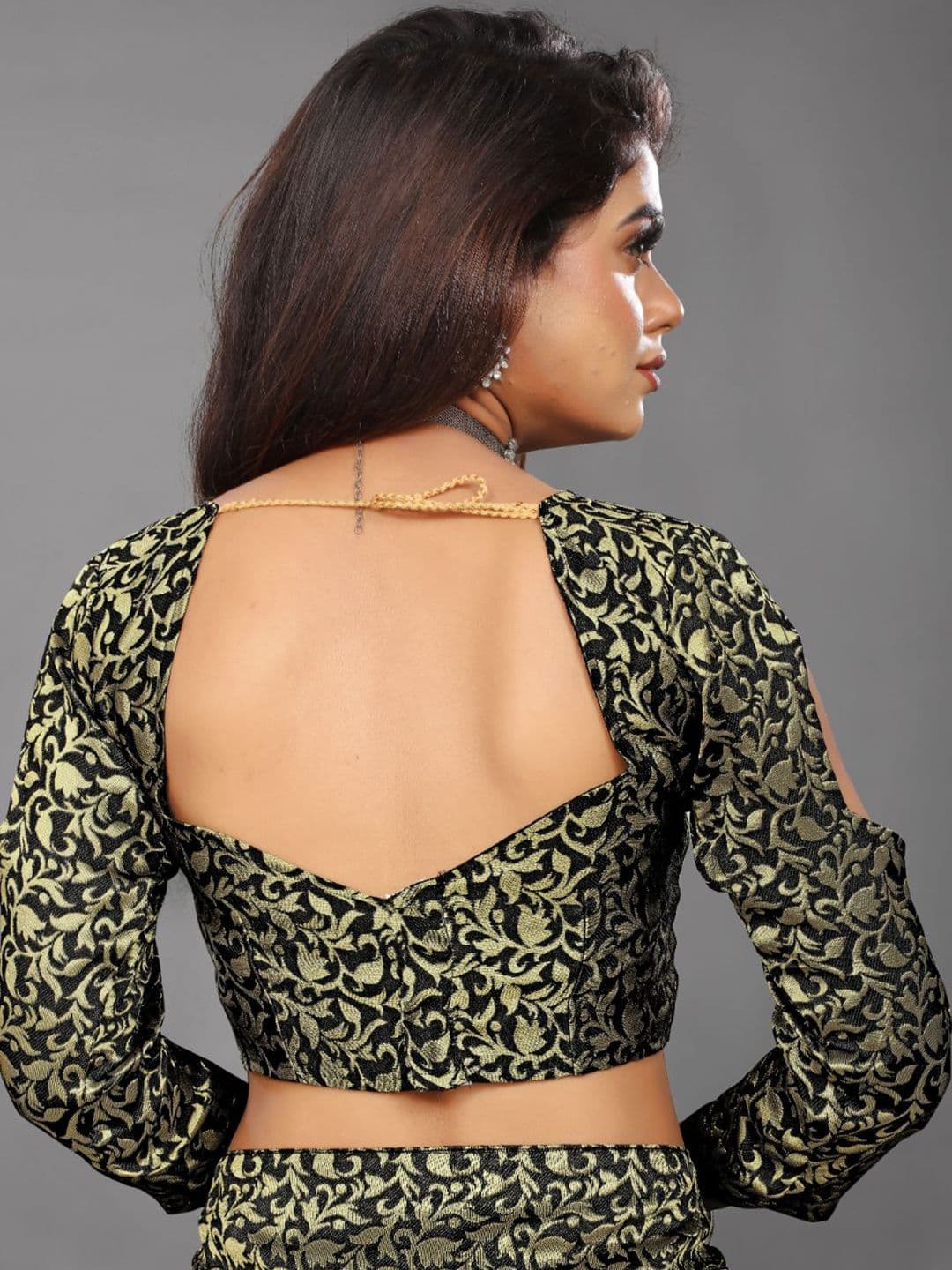 Flip The Style Zari Pure Georgette Saree thumbnail 2