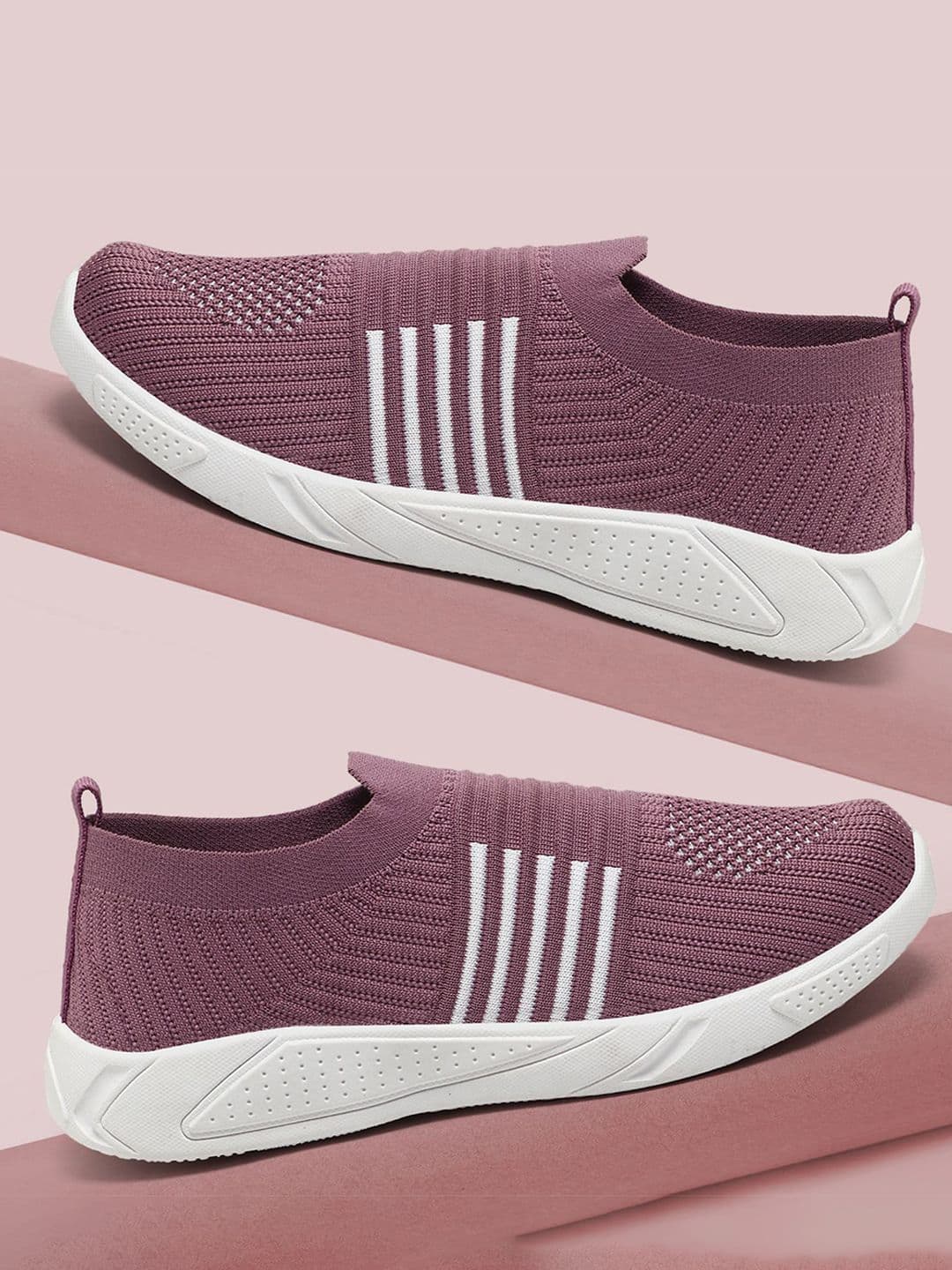 FLIPJONES Women Mesh Running Non-Marking Flyknit Slip-On Shoes - view 1