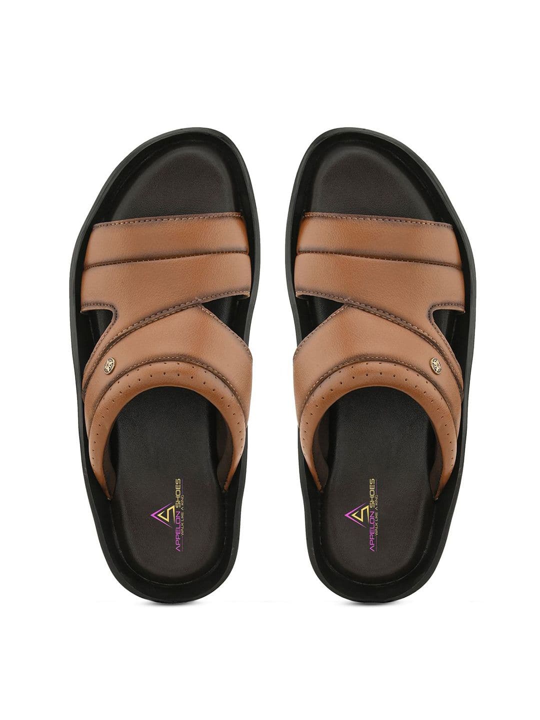 Appelon Men Solid Slip On Comfort Sandals thumbnail 6
