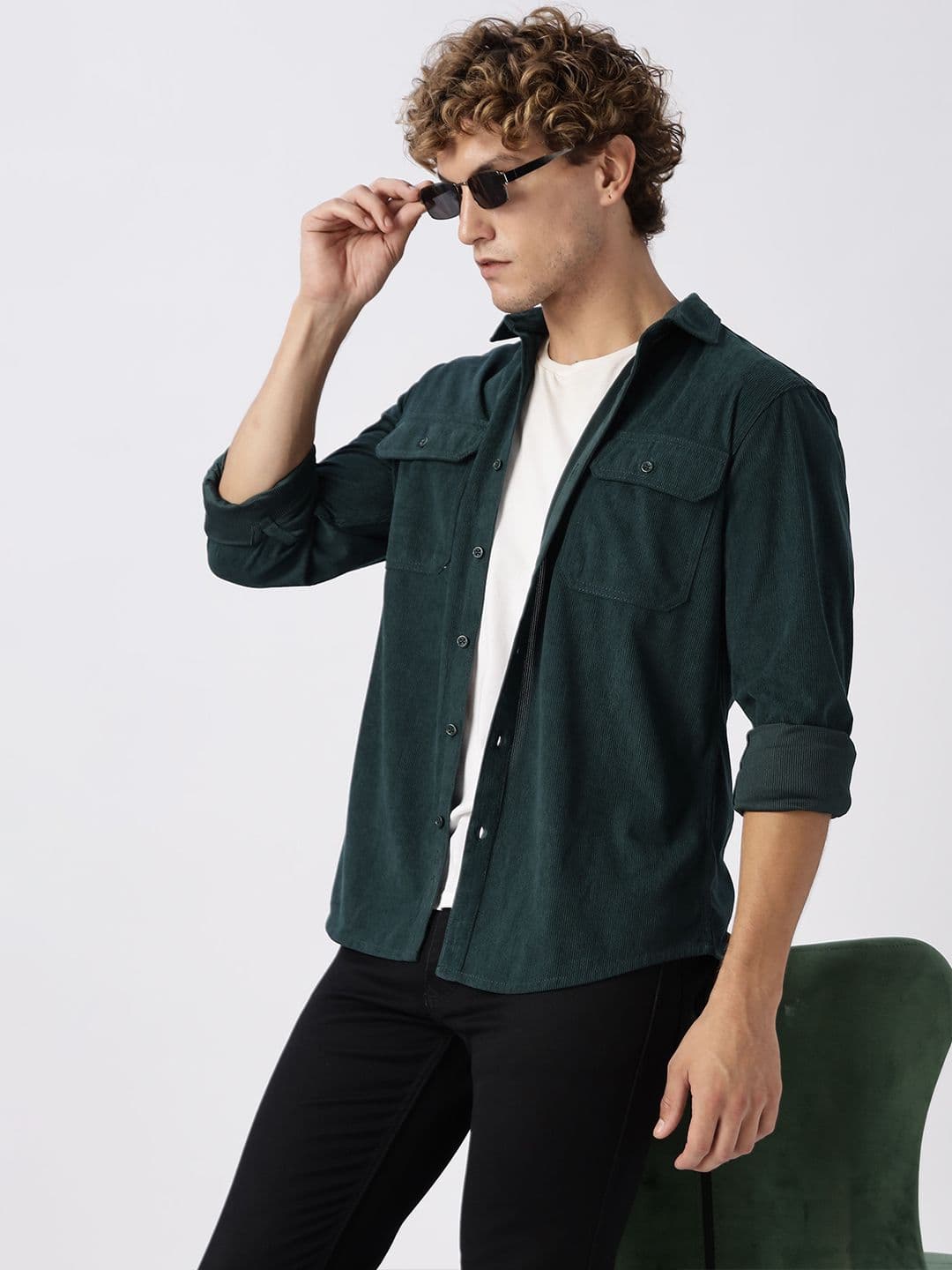 HERE&NOW Regular Fit Vertical Striped Opaque Casual Shirt thumbnail 4
