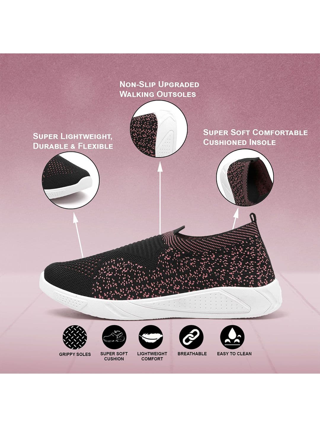 FLIPJONES Women Mesh Running Non-Marking Shoes thumbnail 3