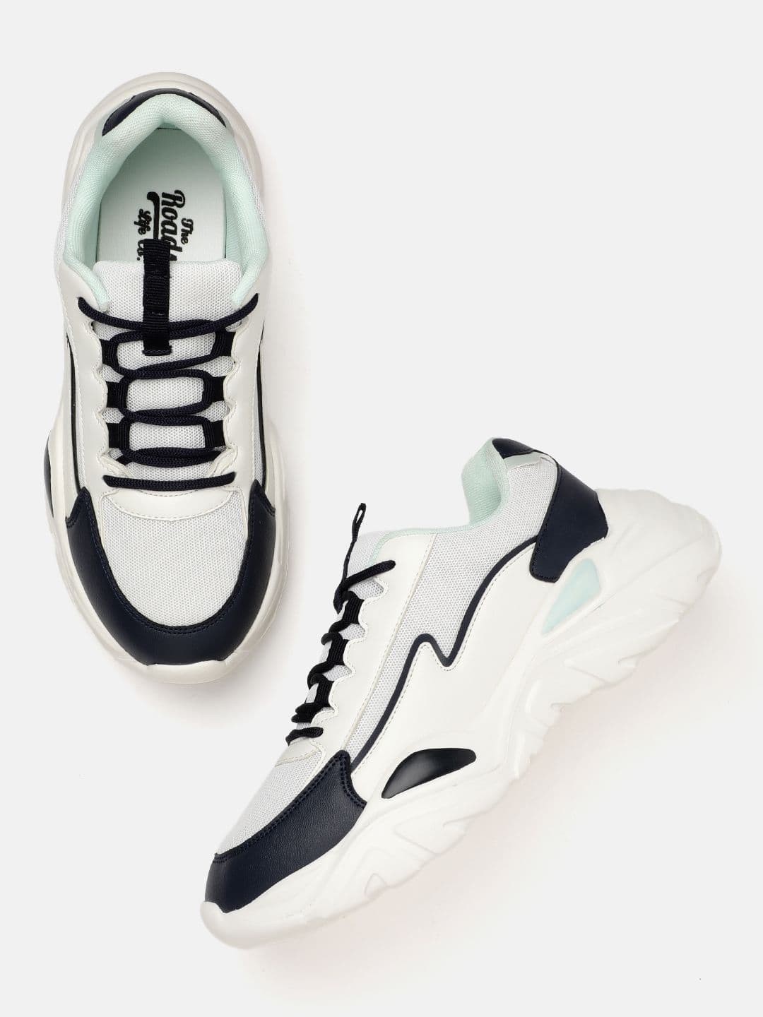The Roadster Life Co. Women Striped Chunky Sneakers thumbnail 6