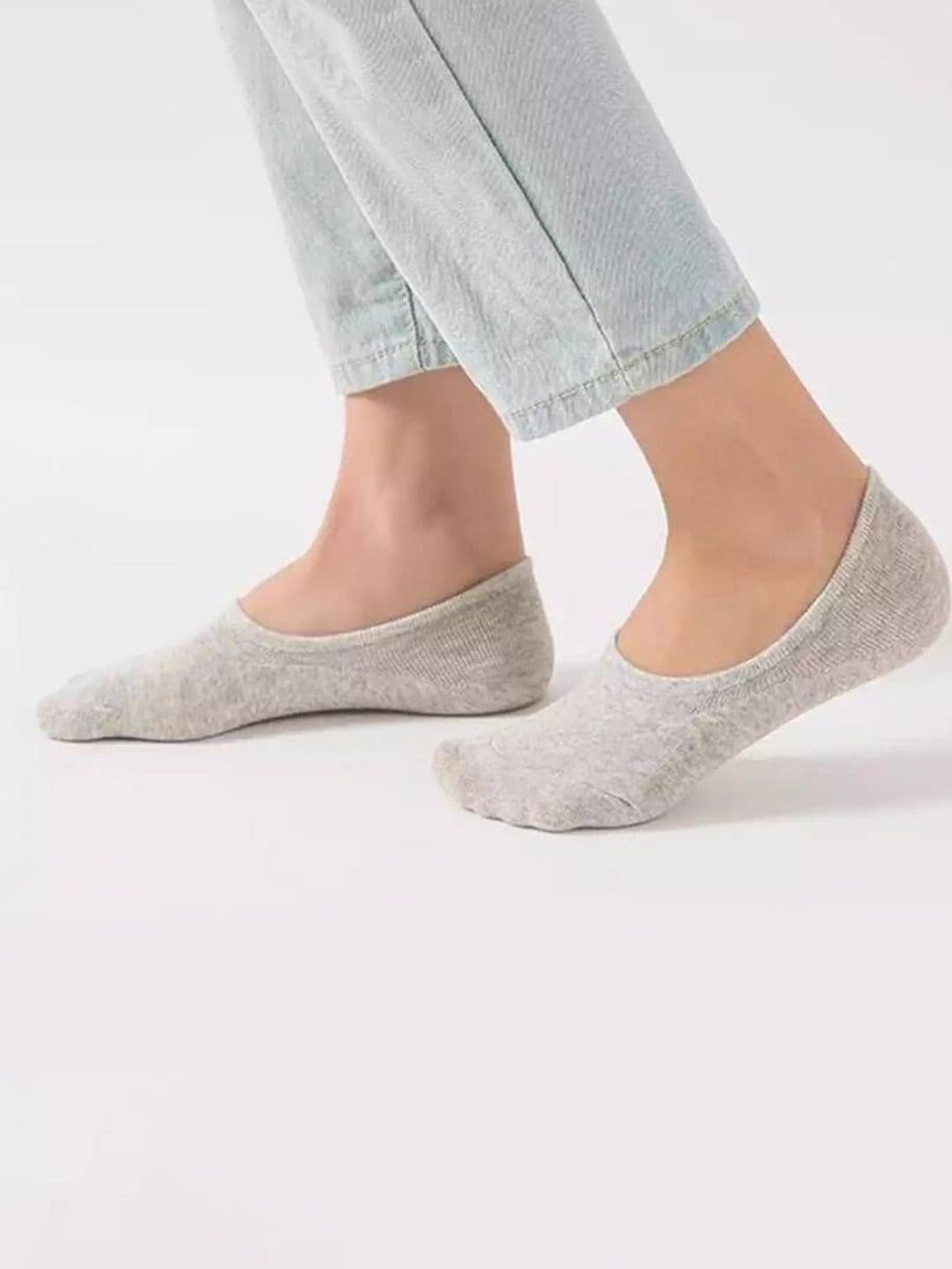MJE Pack Of 5 Cotton Shoe Liners Socks thumbnail 5