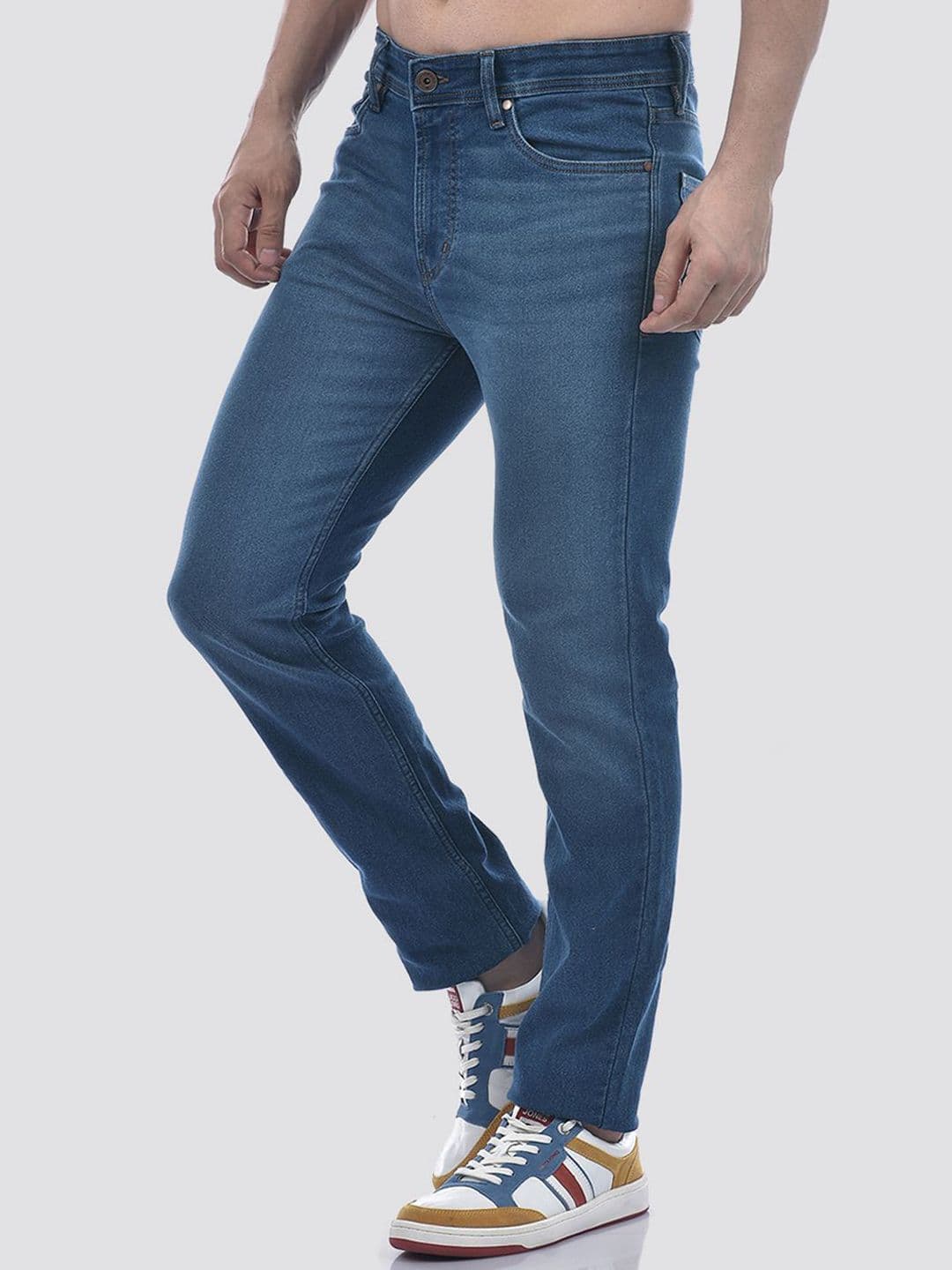 Numero Uno Men Slim Fit Mid-Rise Light Fade Stretchable Jeans thumbnail 2