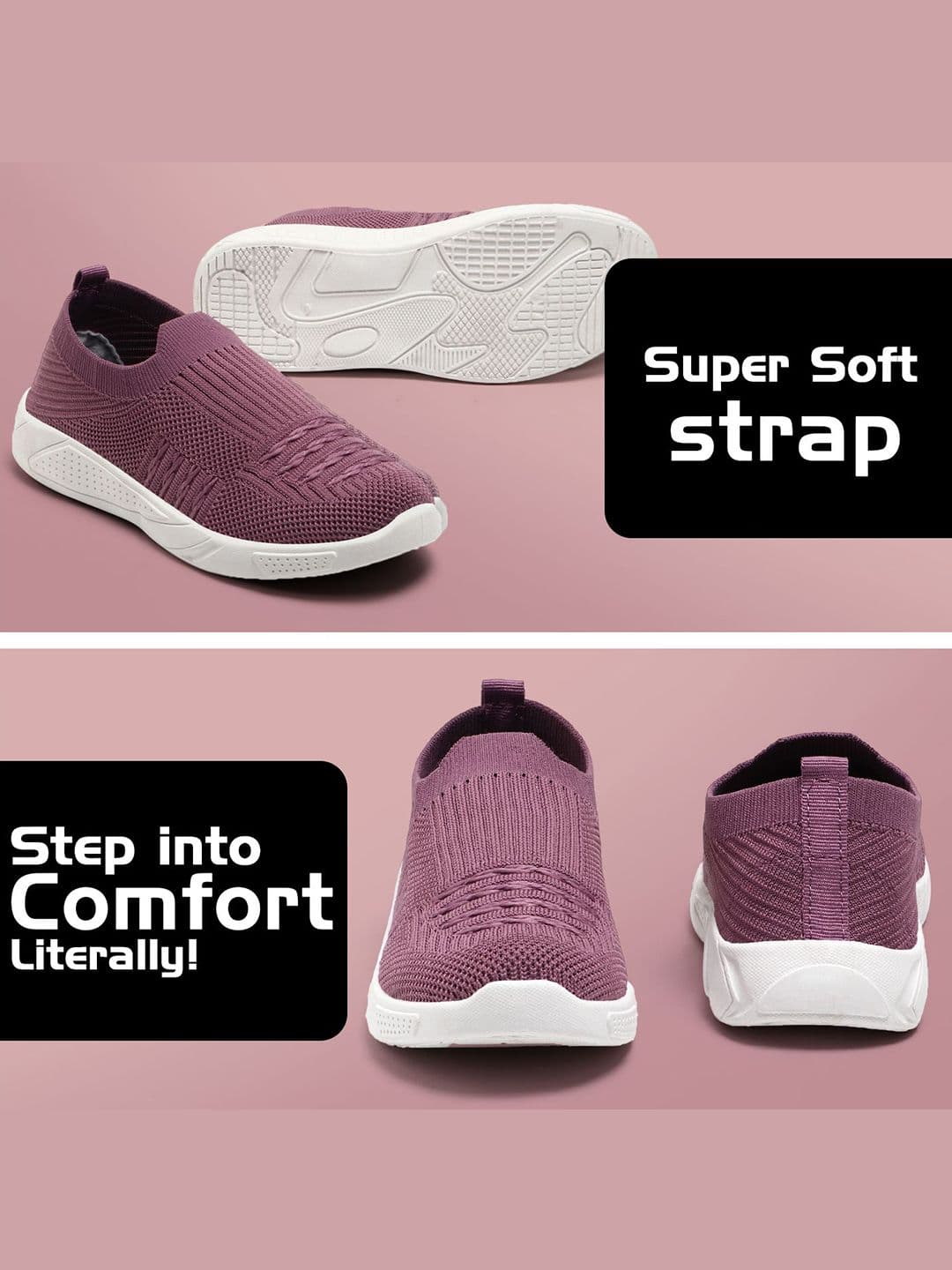 FLIPJONES Women Mesh Flyknit Running Non-Marking Shoes thumbnail 2