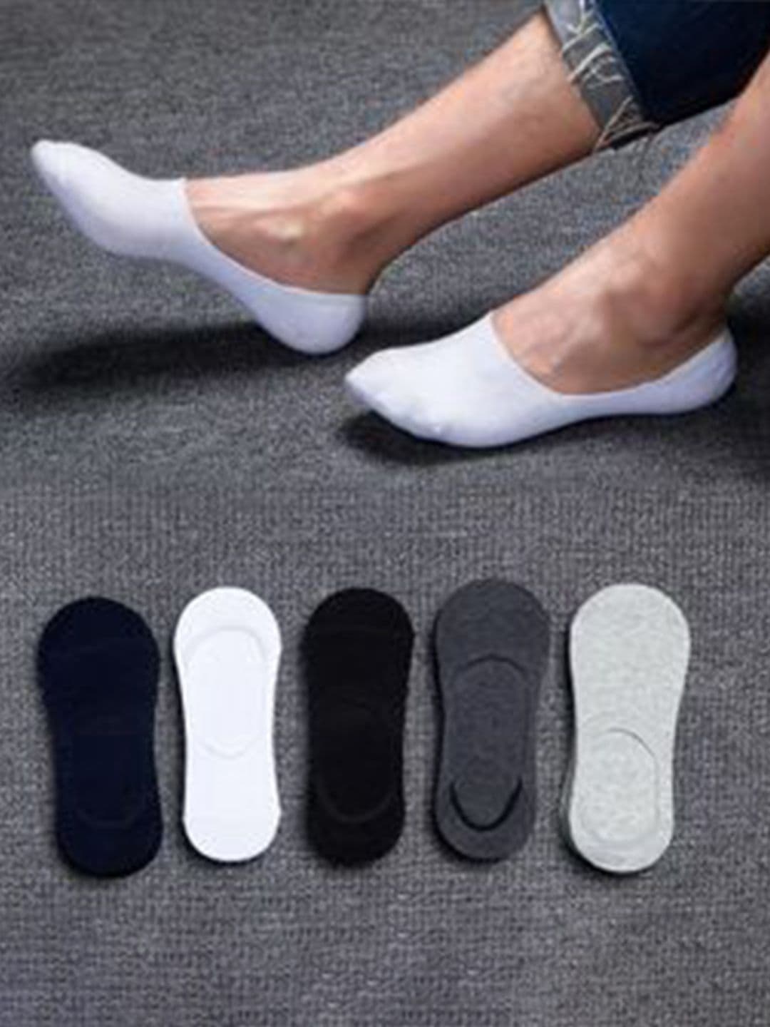 MJE Pack Of 5 Shoe Liners Socks thumbnail 7