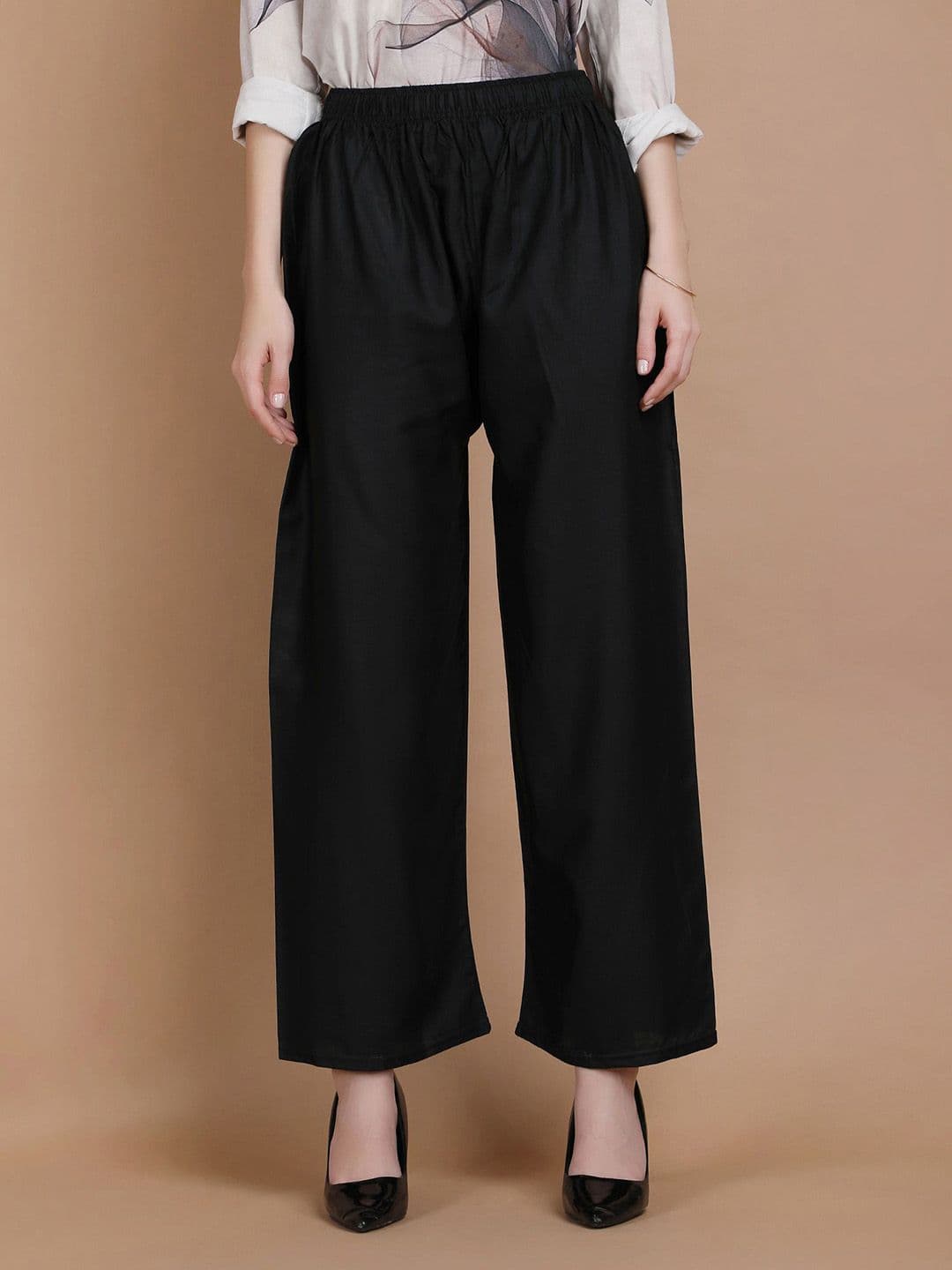 MICHAEL KOVLIN Women Soid Regular Wide Leg Ethnic Palazzos - view 1