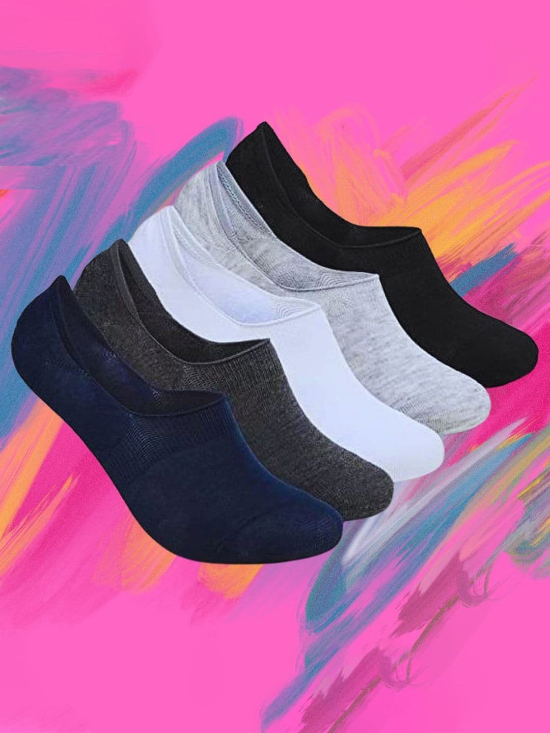 MJE Pack Of 5 Shoe Liners Socks - view 1