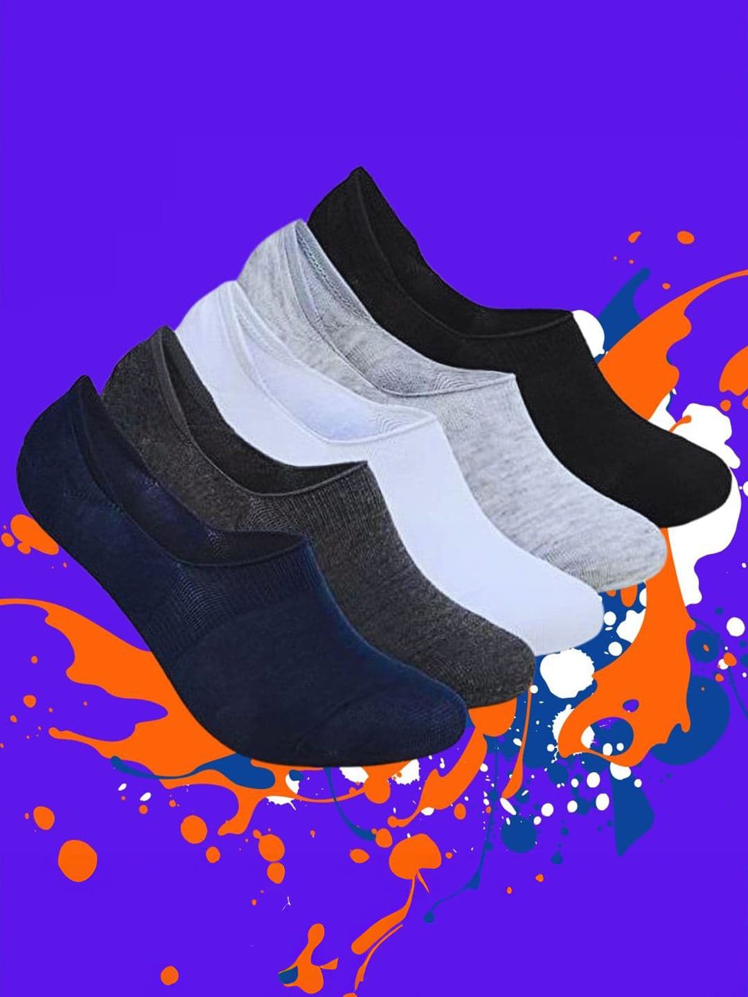 MJE Pack Of 5 Shoe Liners Socks - view 1