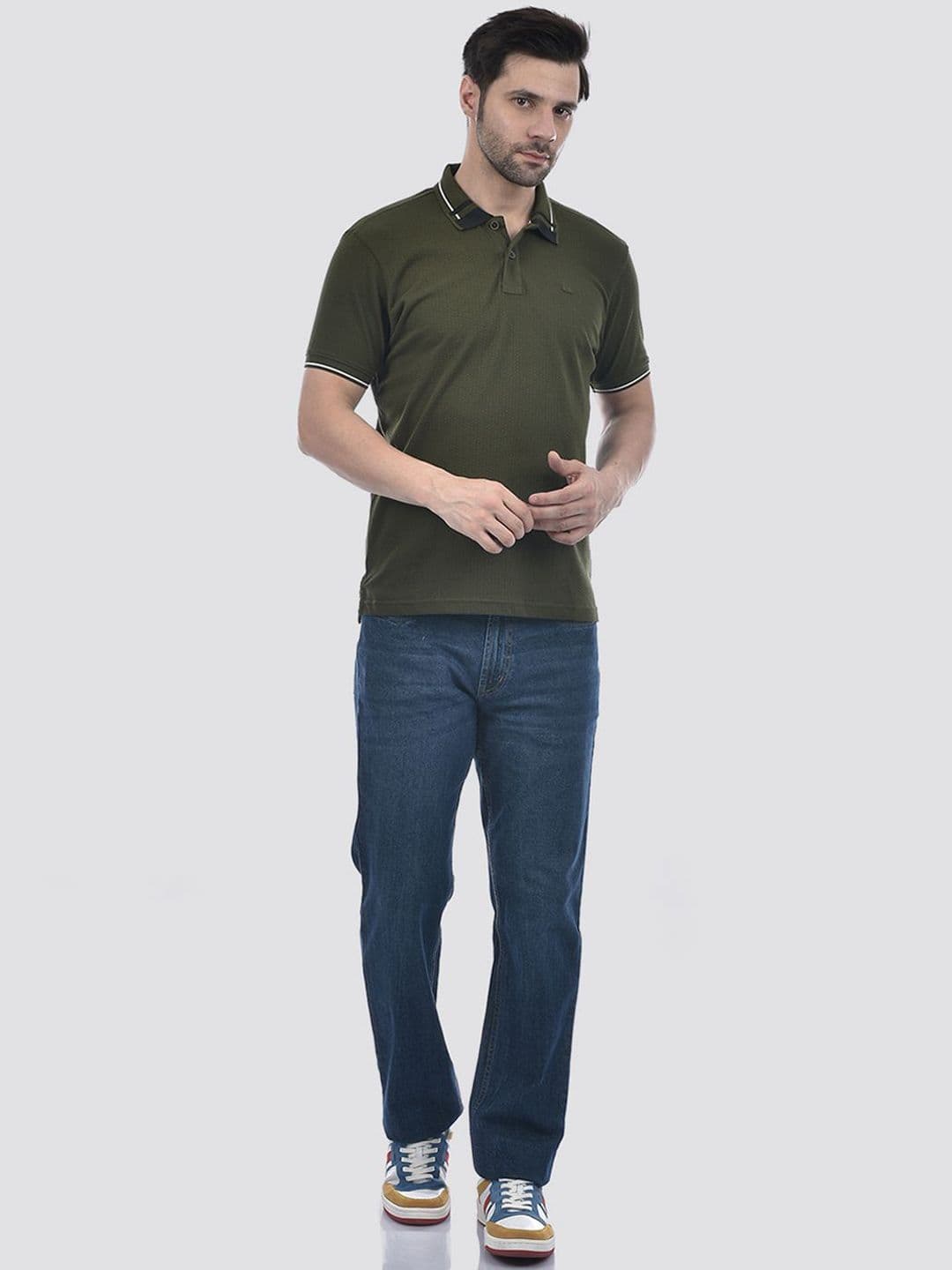 Numero Uno Men Regular Fit Mid-Rise Light Fade Stretchable Jeans thumbnail 6