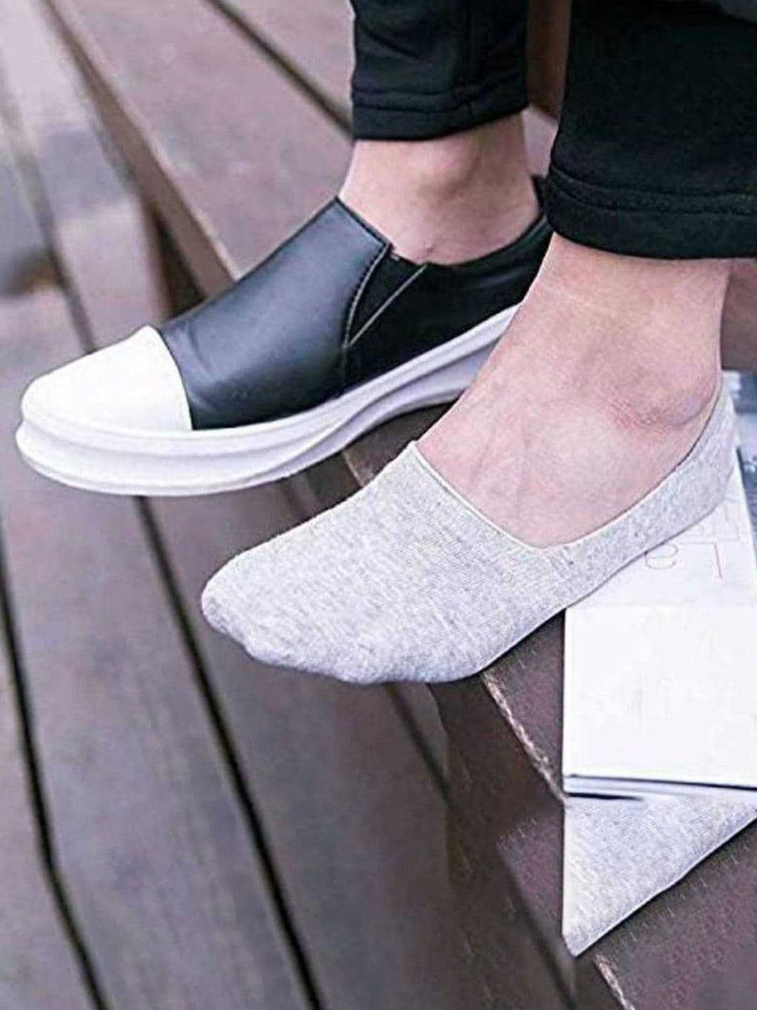MJE Pack Of 5 Shoe Liners Socks thumbnail 3