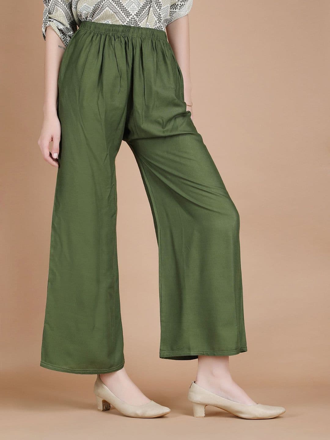 MICHAEL KOVLIN Women Solid Knitted Palazzos thumbnail 6