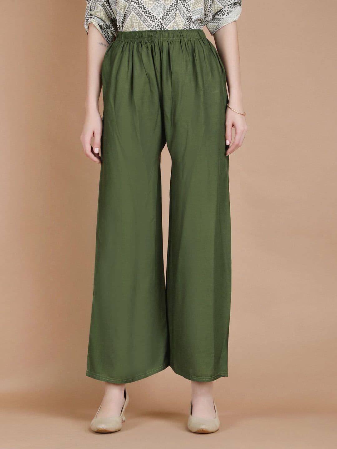 MICHAEL KOVLIN Women Solid Knitted Palazzos - view 1
