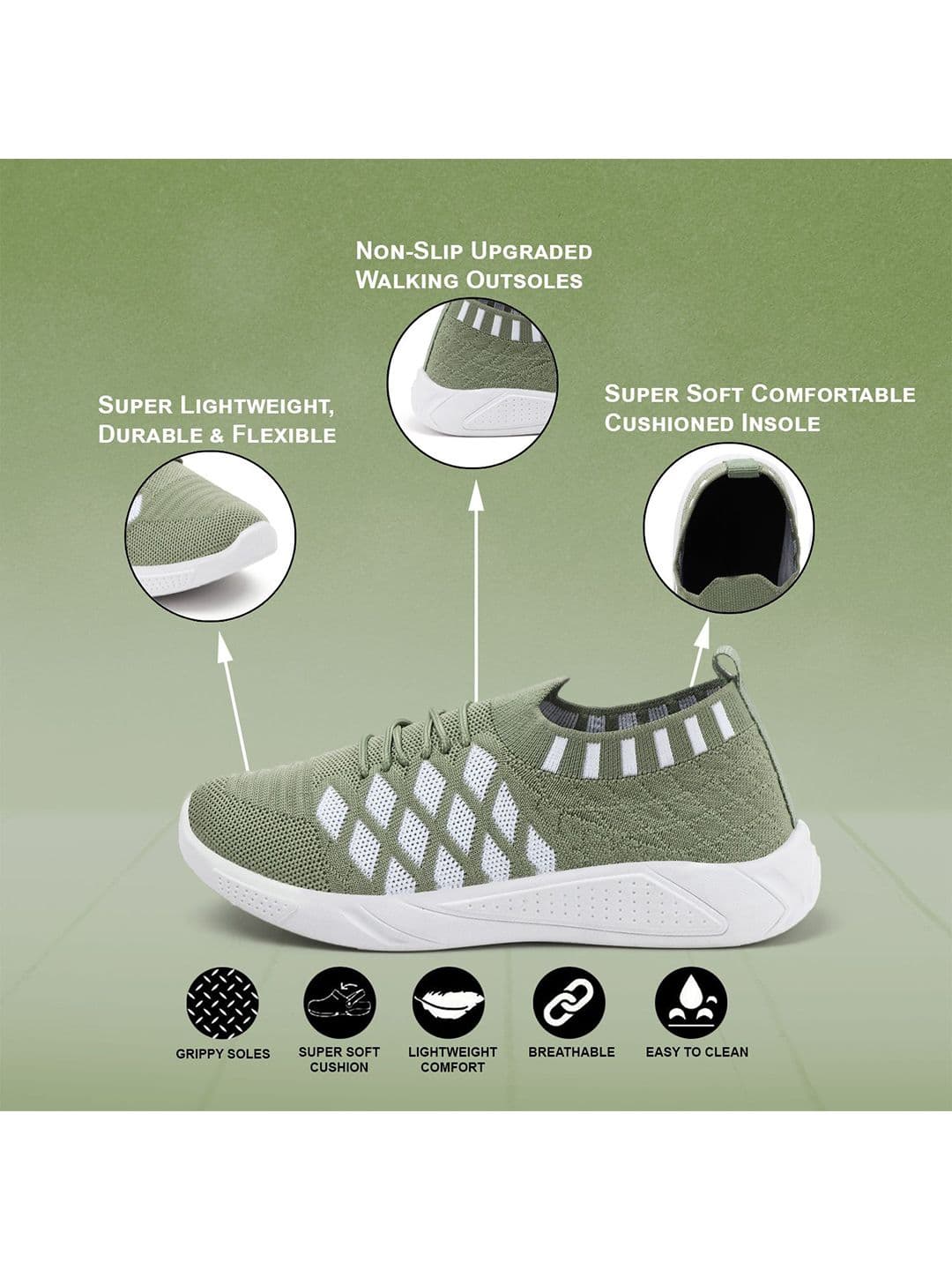 FLIPJONES Women Mesh Running Non-Marking Shoes thumbnail 2