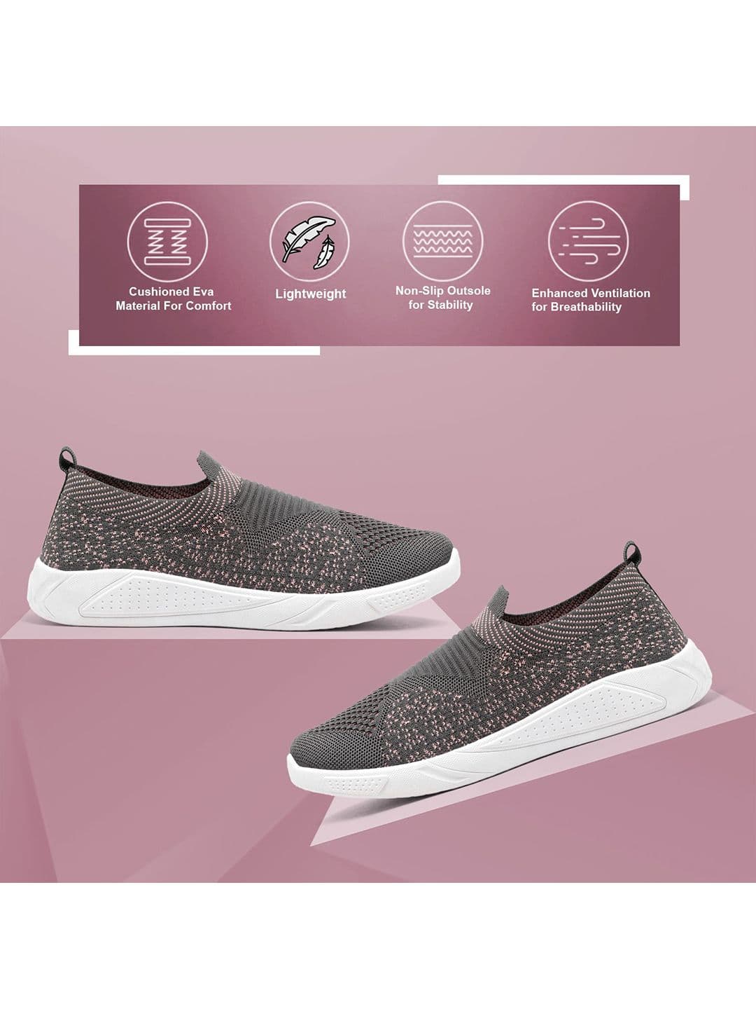 FLIPJONES Women Mesh Running Non-Marking Shoes thumbnail 4