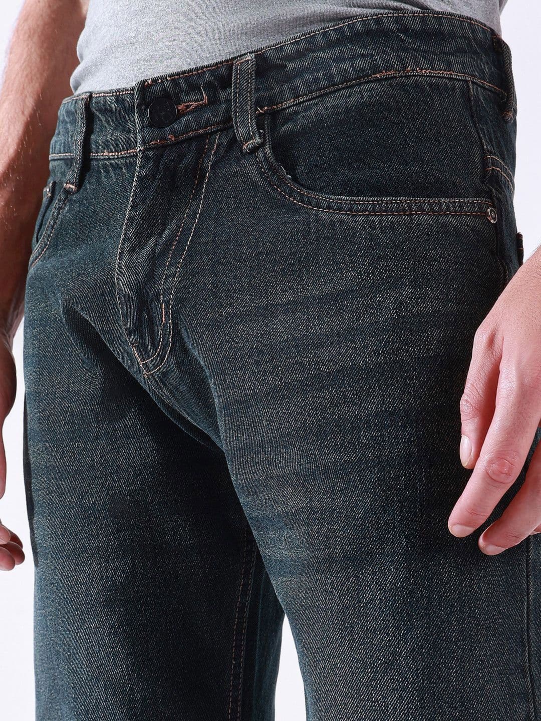 Hence Men Mid-Rise Cotton Baggy Loose fit Light Fade Jeans thumbnail 6
