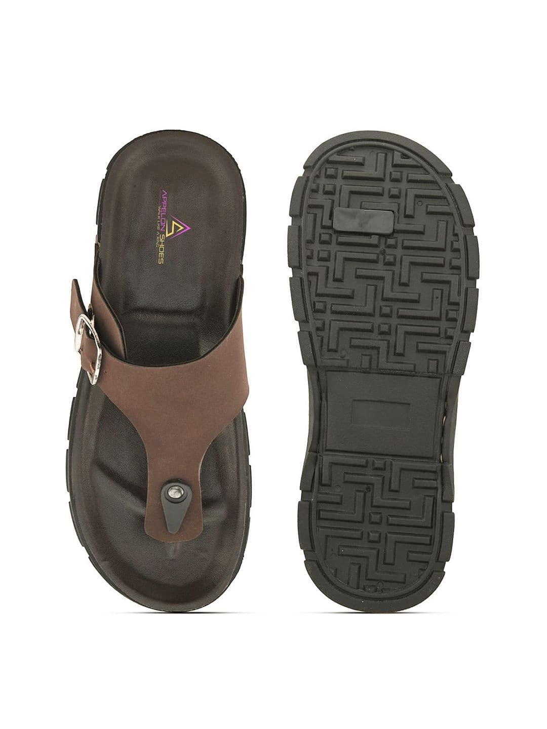 Appelon Men Synthetic Leather Comfort Sandals thumbnail 7