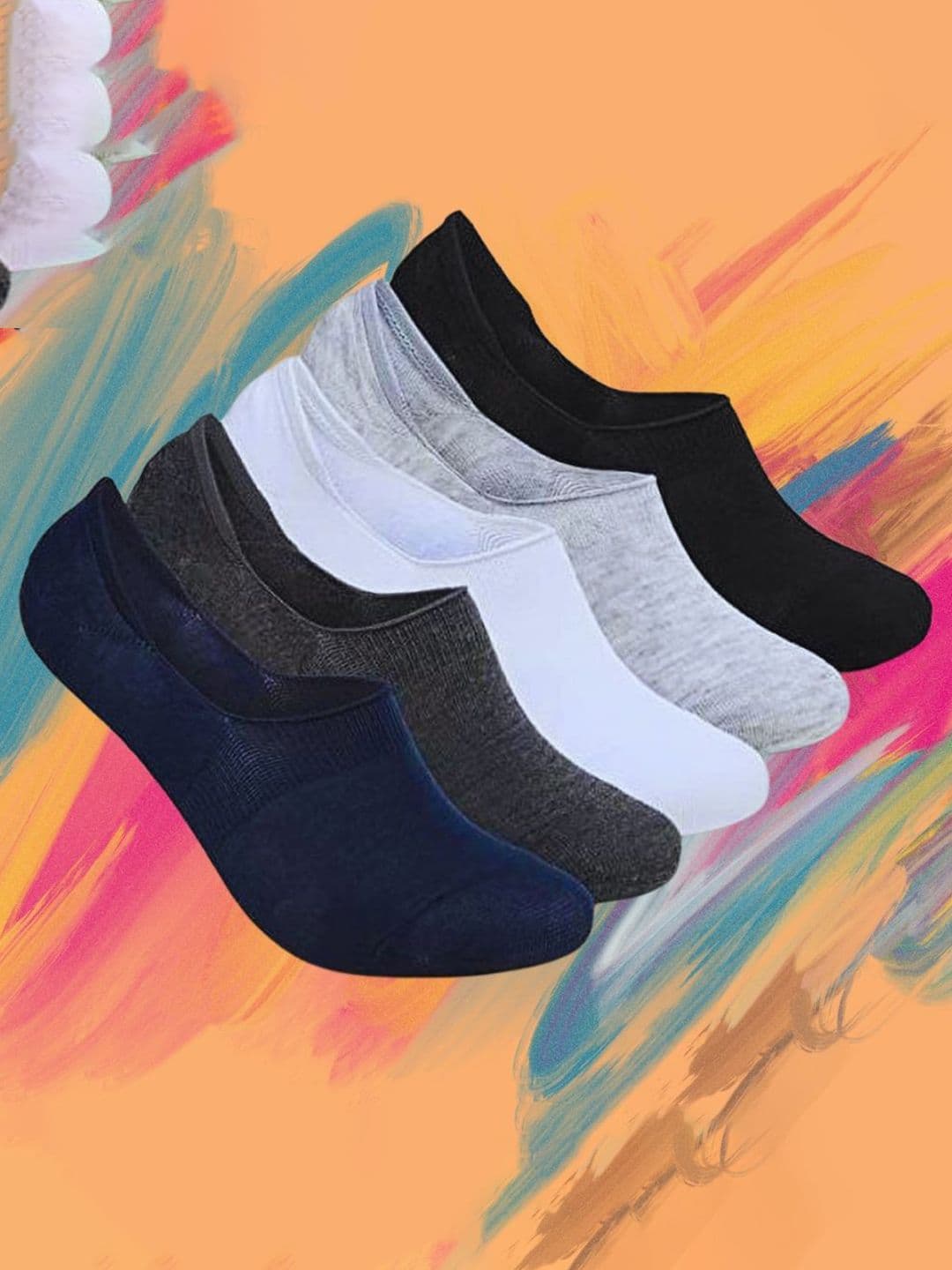 MJE Pack Of 5 Shoe Liners Socks - view 1