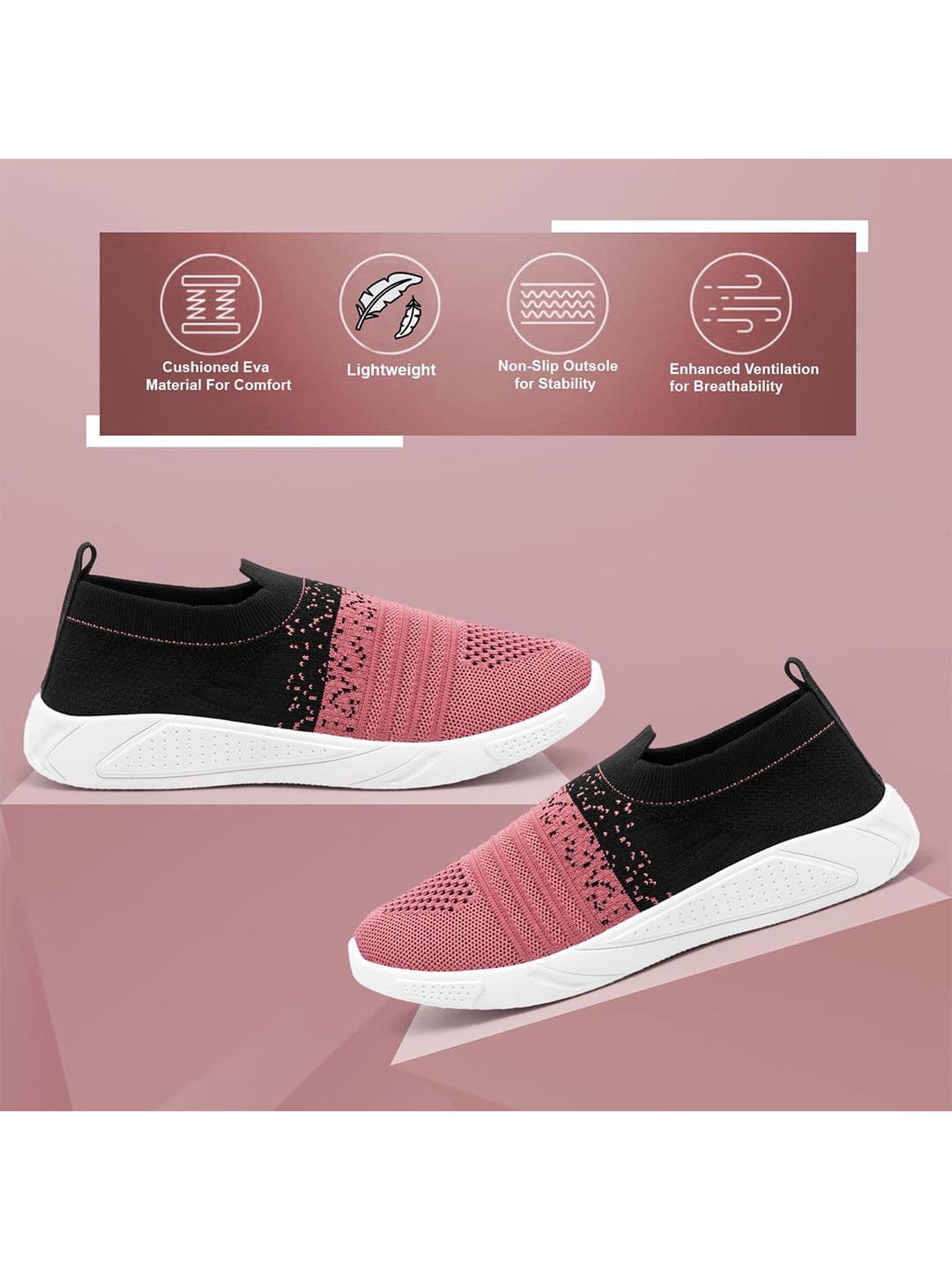 FLIPJONES Women Mesh Running Non-Marking Shoes thumbnail 3