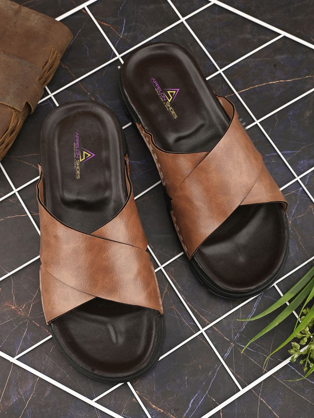 Appelon Men Casual Leather Comfort Sandals - view 1