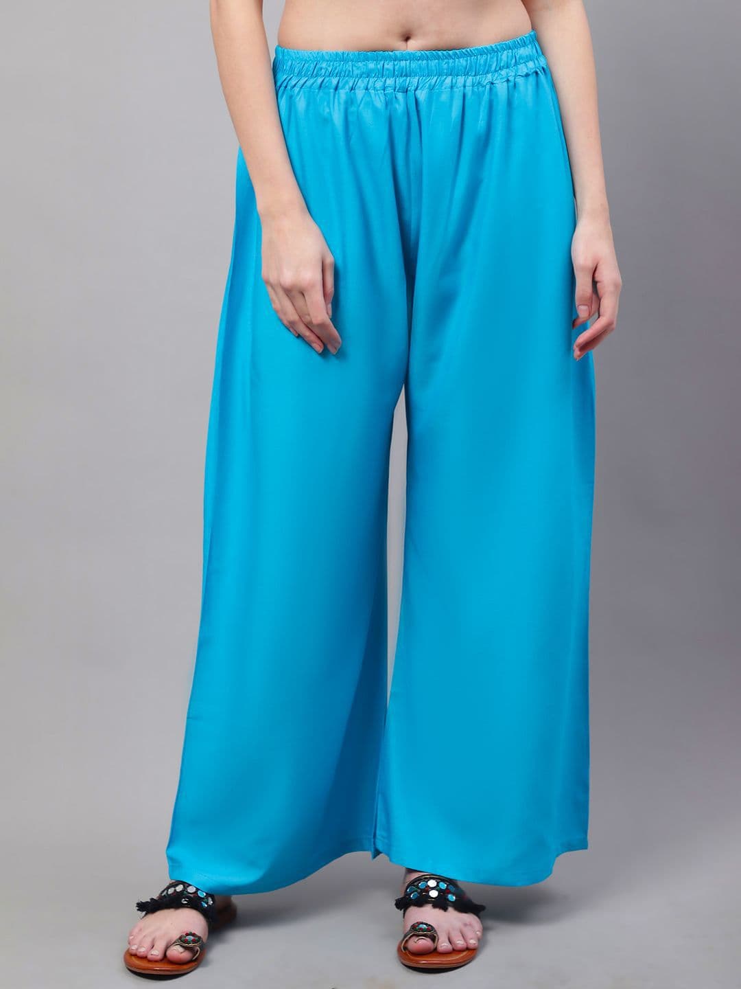 Valles365 by S.C. Women Pack of 2 Flared Ethnic Palazzos thumbnail 4
