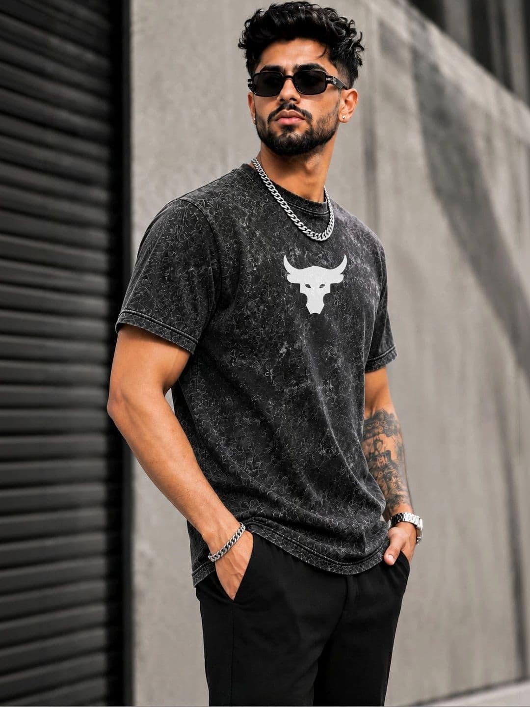 VELS CLOTHING Men Cotton Graphic Printed Bio Finish T-shirt - view 1
