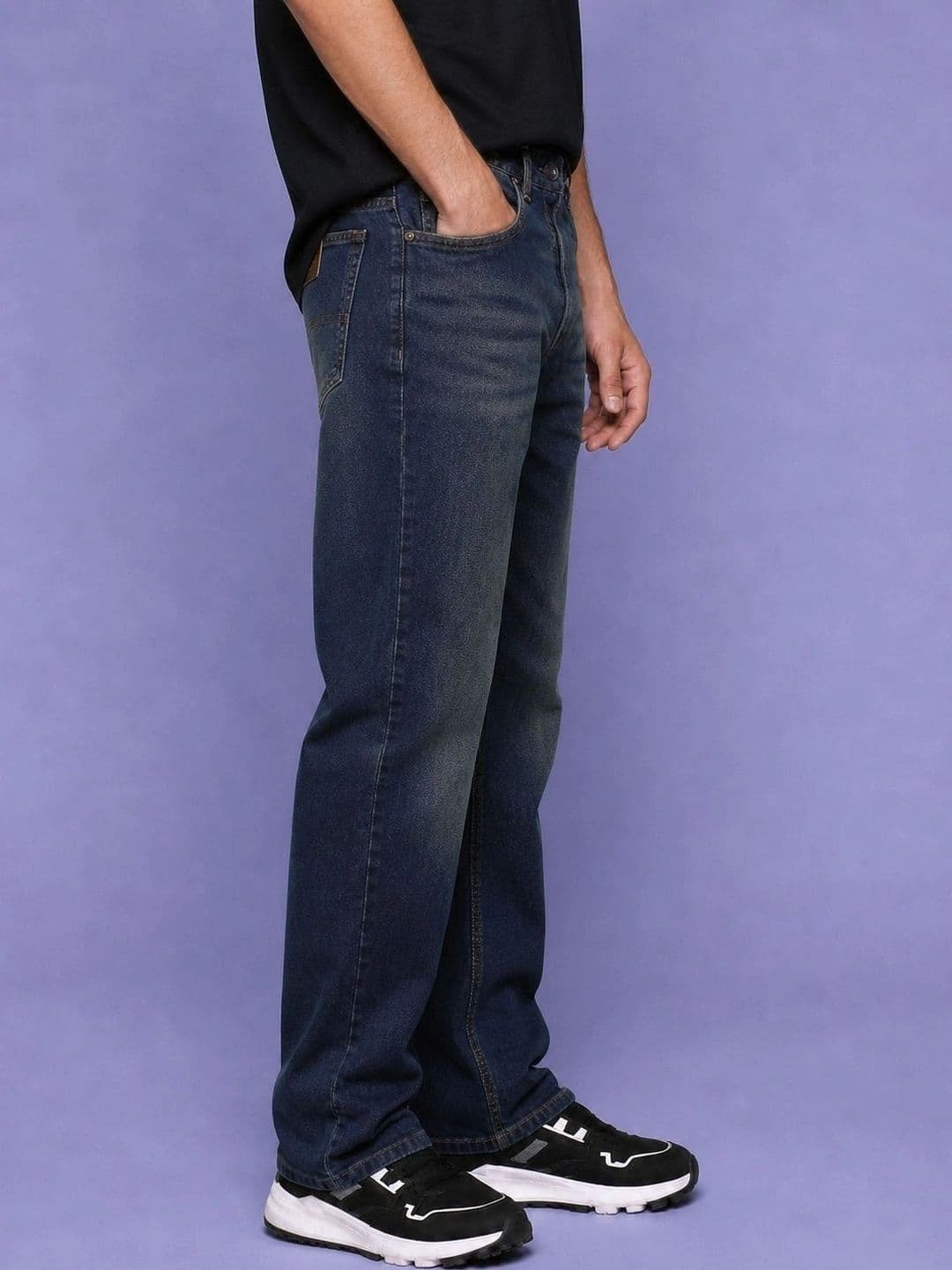 Roadster Men Jean Straight Fit Mid-Rise Low Distress Stretchable Jeans thumbnail 7