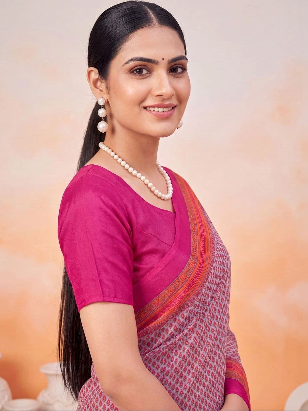 Anouk Poly Crepe Designer Saree thumbnail 7