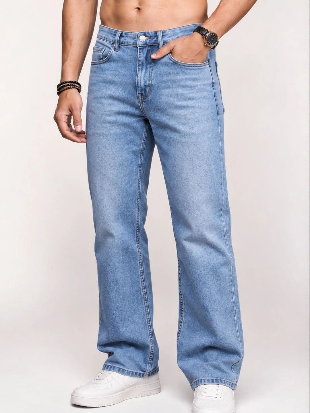 Roadster Men Jean Straight Fit Mid-Rise Stretchable Jeans - view 1