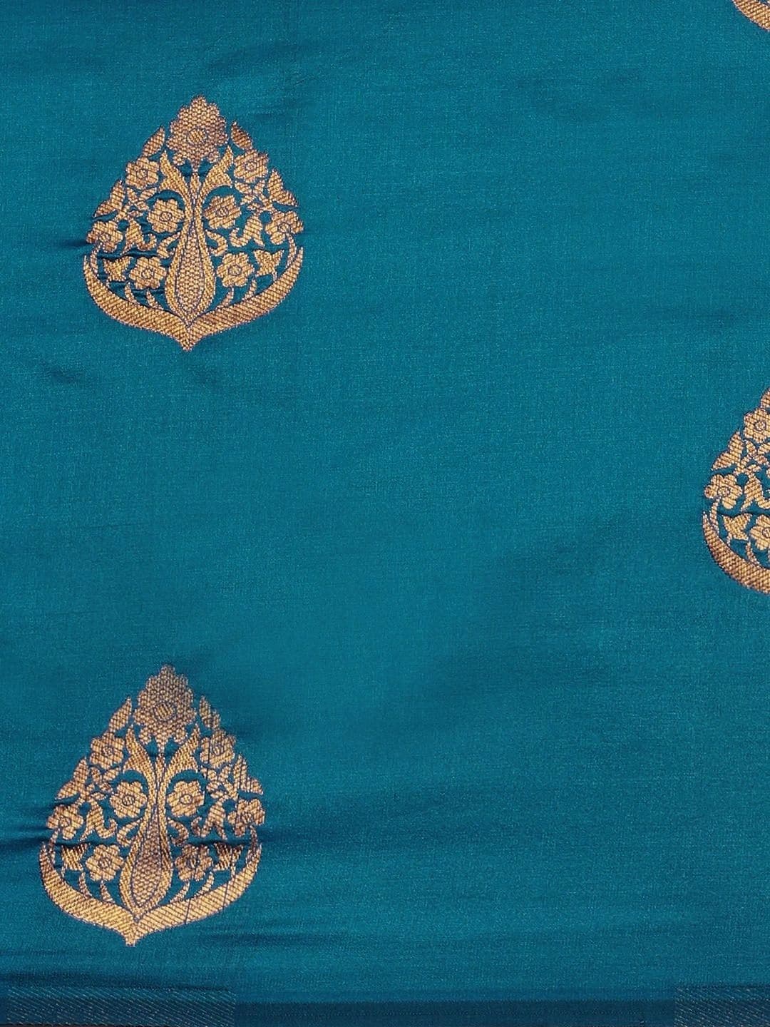 Dhaaga Ghar Woven Design Zari Art Silk Banarasi Saree thumbnail 5