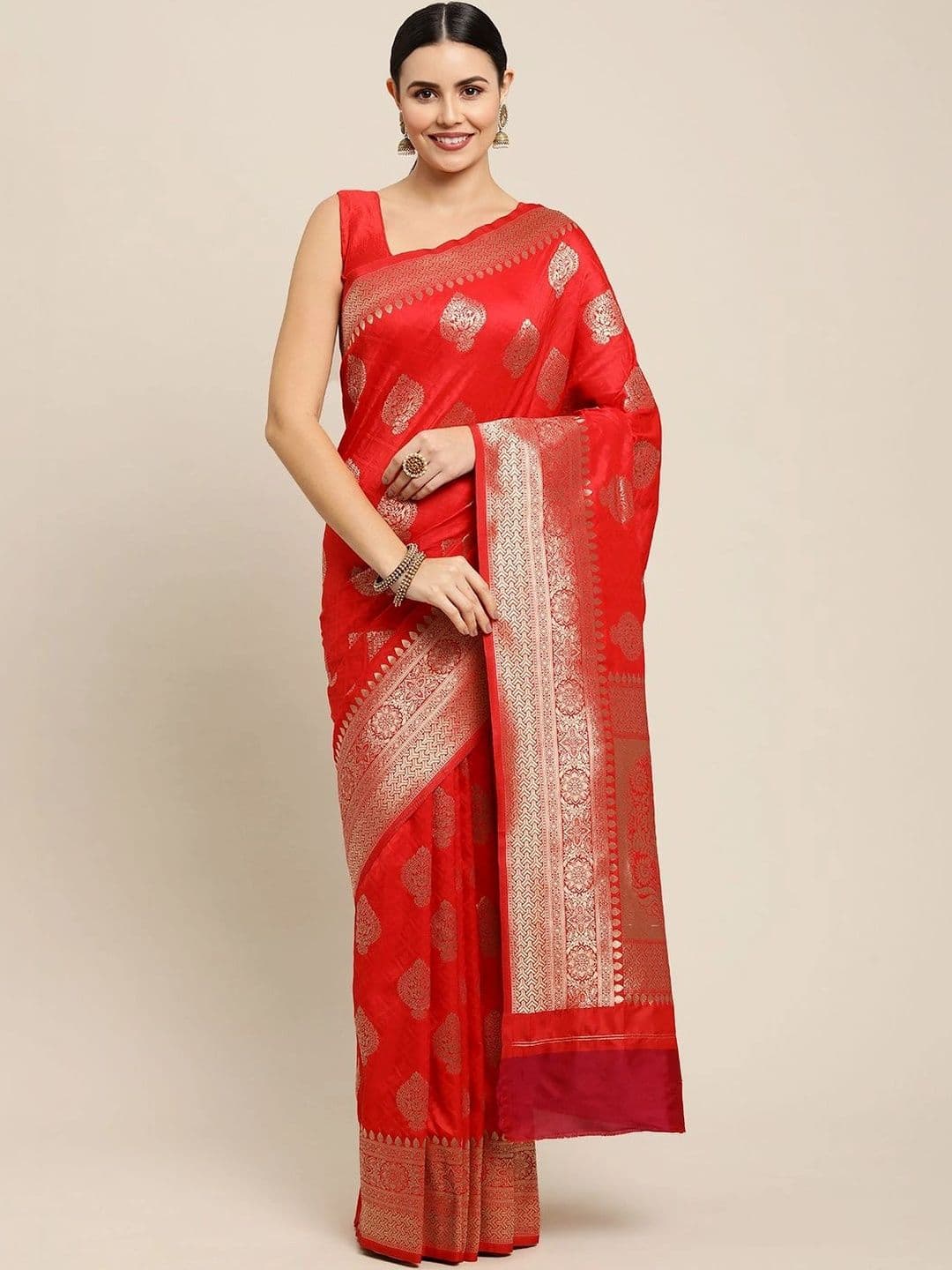 Dhaaga Ghar Woven Design Zari Art Silk Banarasi Saree - view 1