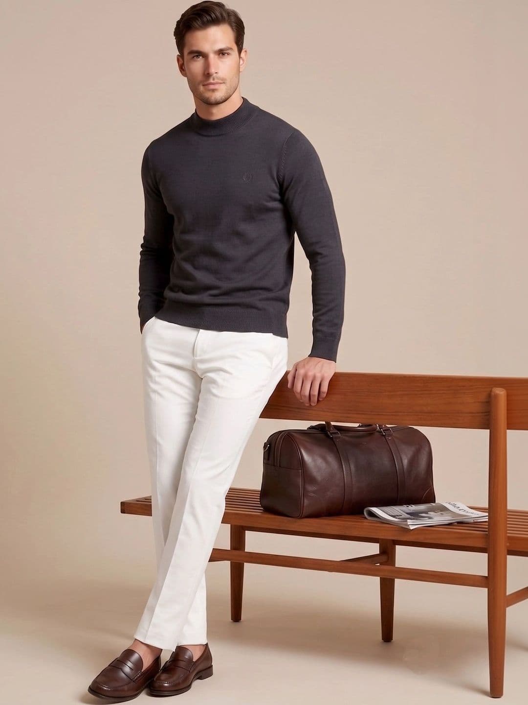 Roadster Men High-Neck Pullover thumbnail 2