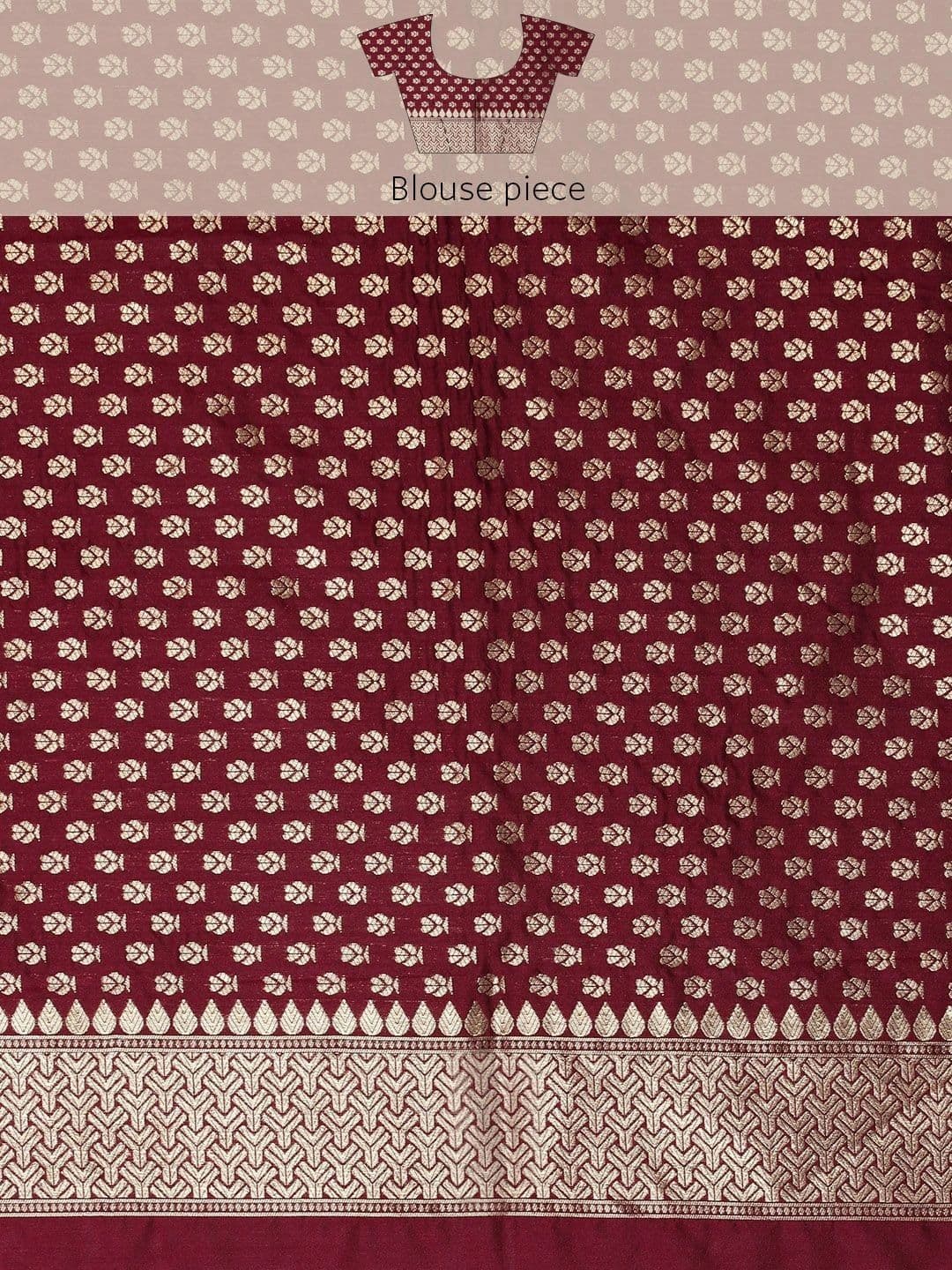 Dhaaga Ghar Woven Design Zari Art Silk Banarasi Saree thumbnail 5