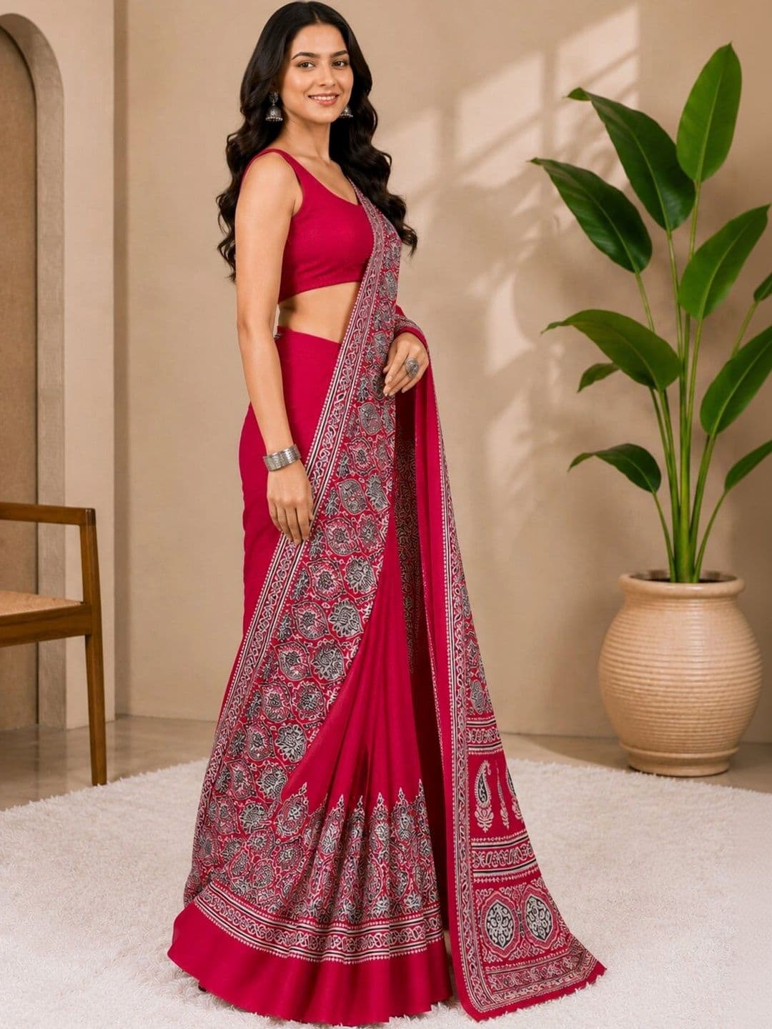 DIVASTRI Paisley Art Silk Designer Saree thumbnail 2