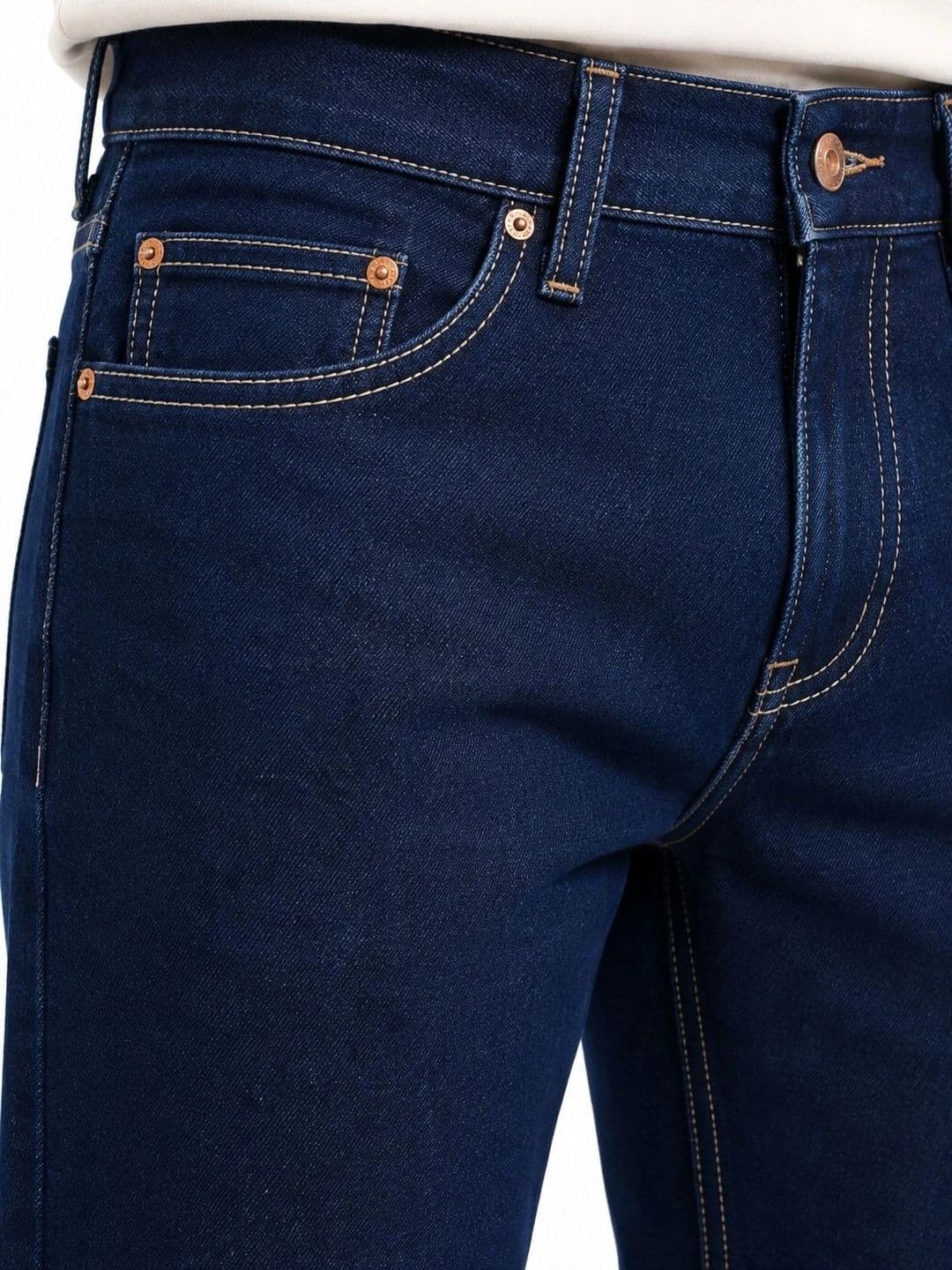 BAESD Men Straight Fit High-Rise Stretchable Jeans thumbnail 3