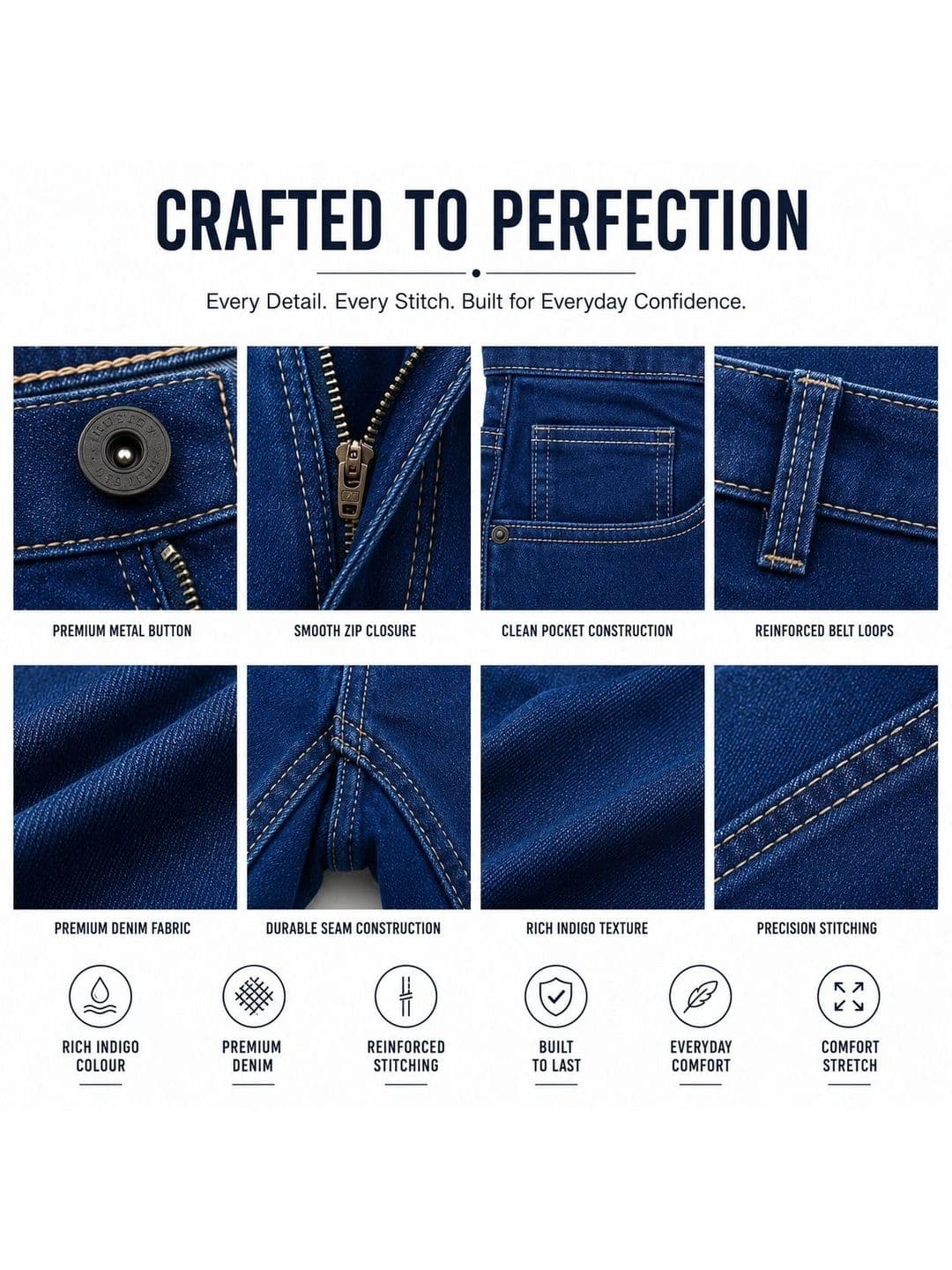 BAESD Men Straight Fit High-Rise Stretchable Jeans thumbnail 5