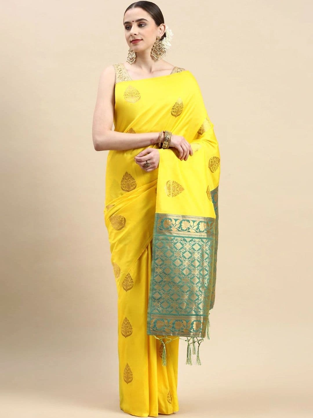 Dhaaga Ghar Woven Design Zari Art Silk Banarasi Saree - view 1